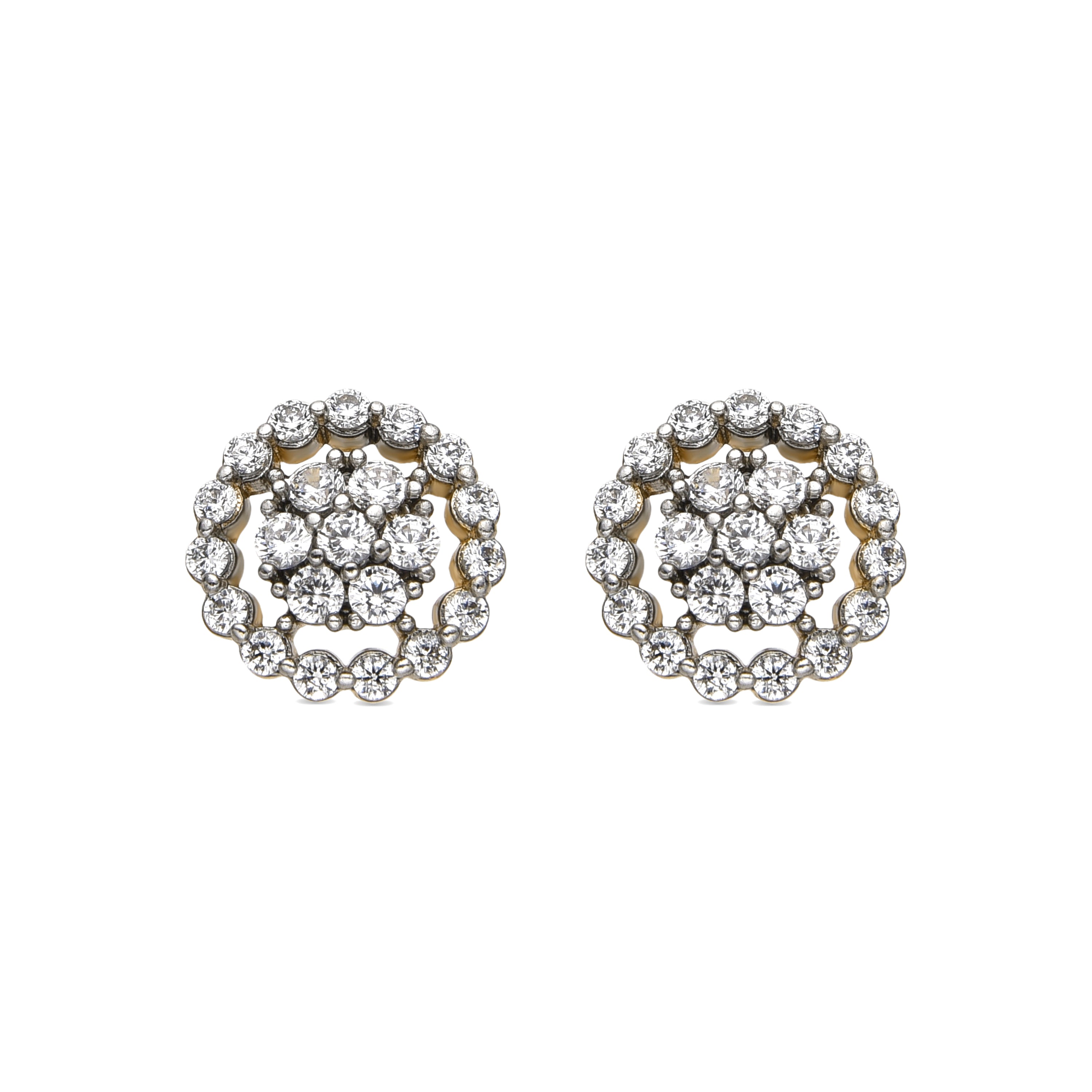Pendientes con Circonita Brillante acabado oro 18k - Irzul