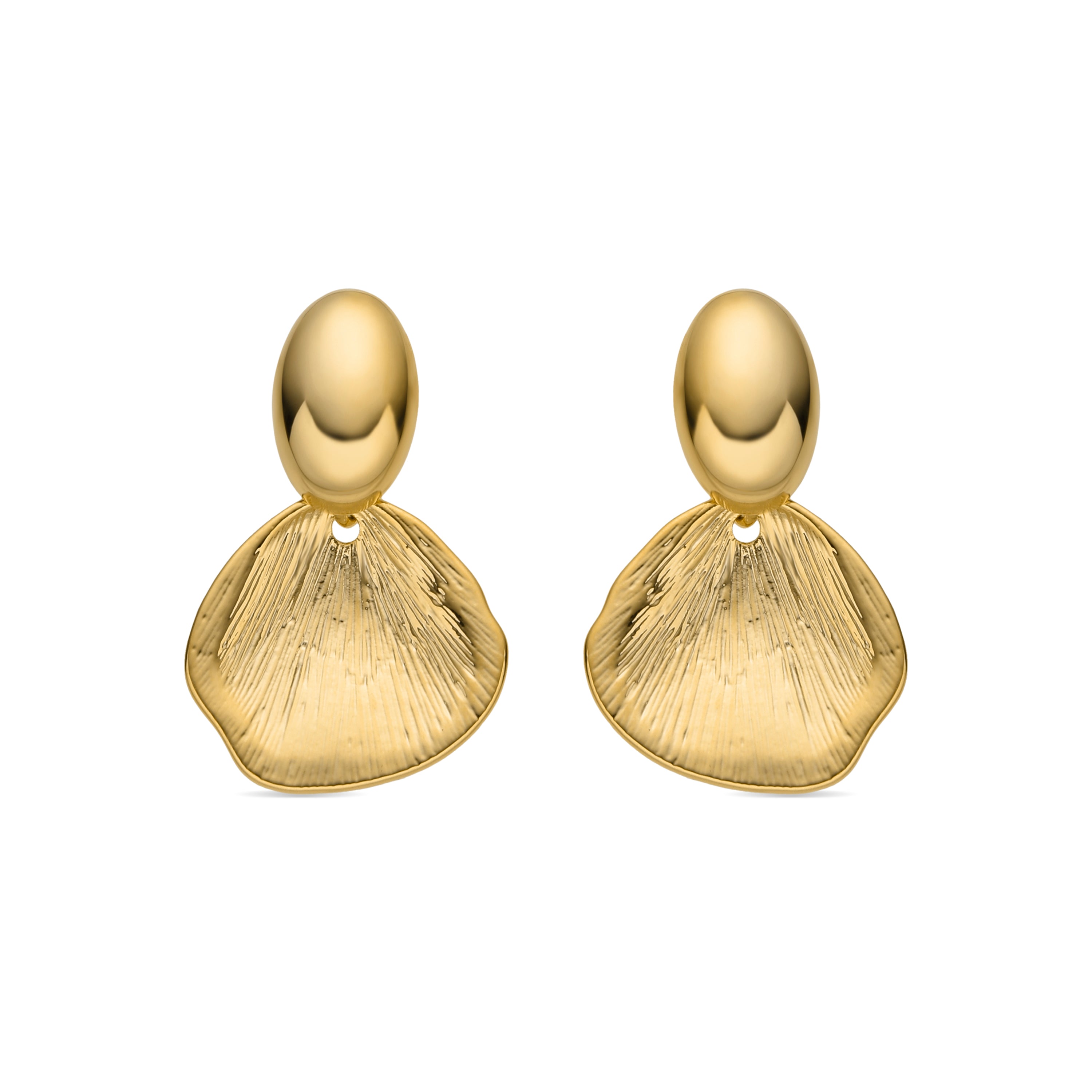 Pendientes acabado oro 18k - Ondex