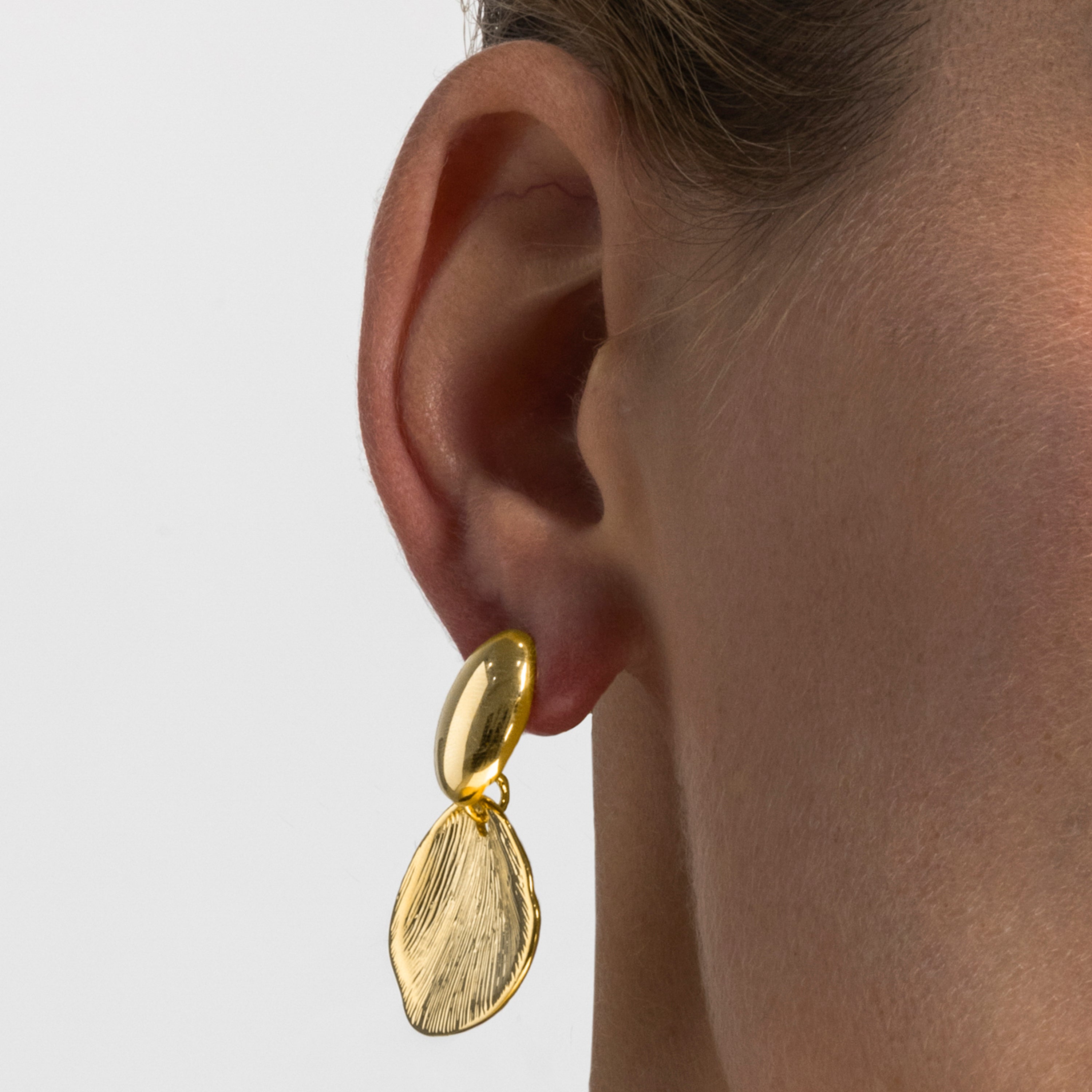 Pendientes acabado oro 18k - Ondex