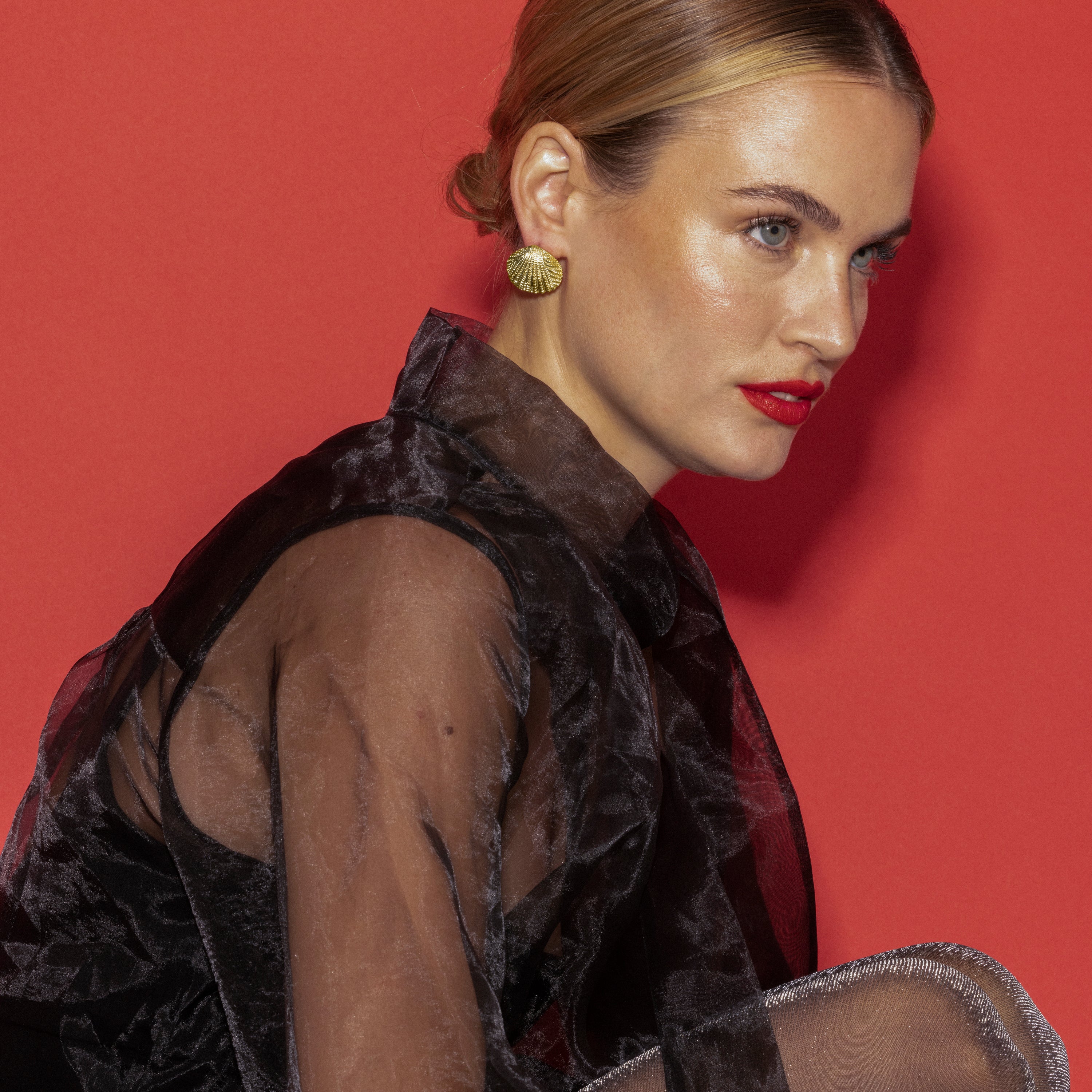 Boucles d'oreilles finition or 18k - Rekre
