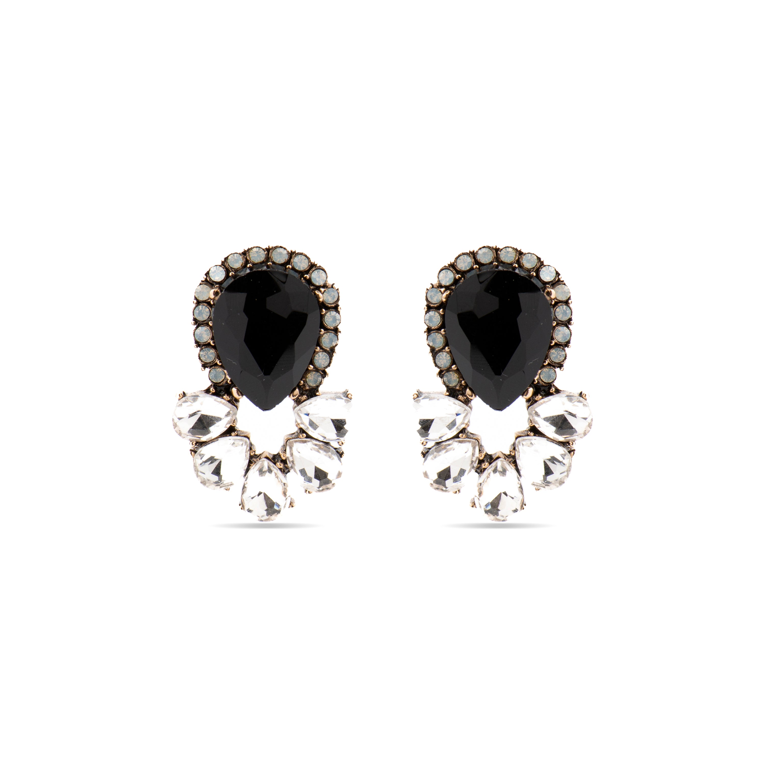 Pendientes con Cristal Multicolor acabado oro 18k - Likore