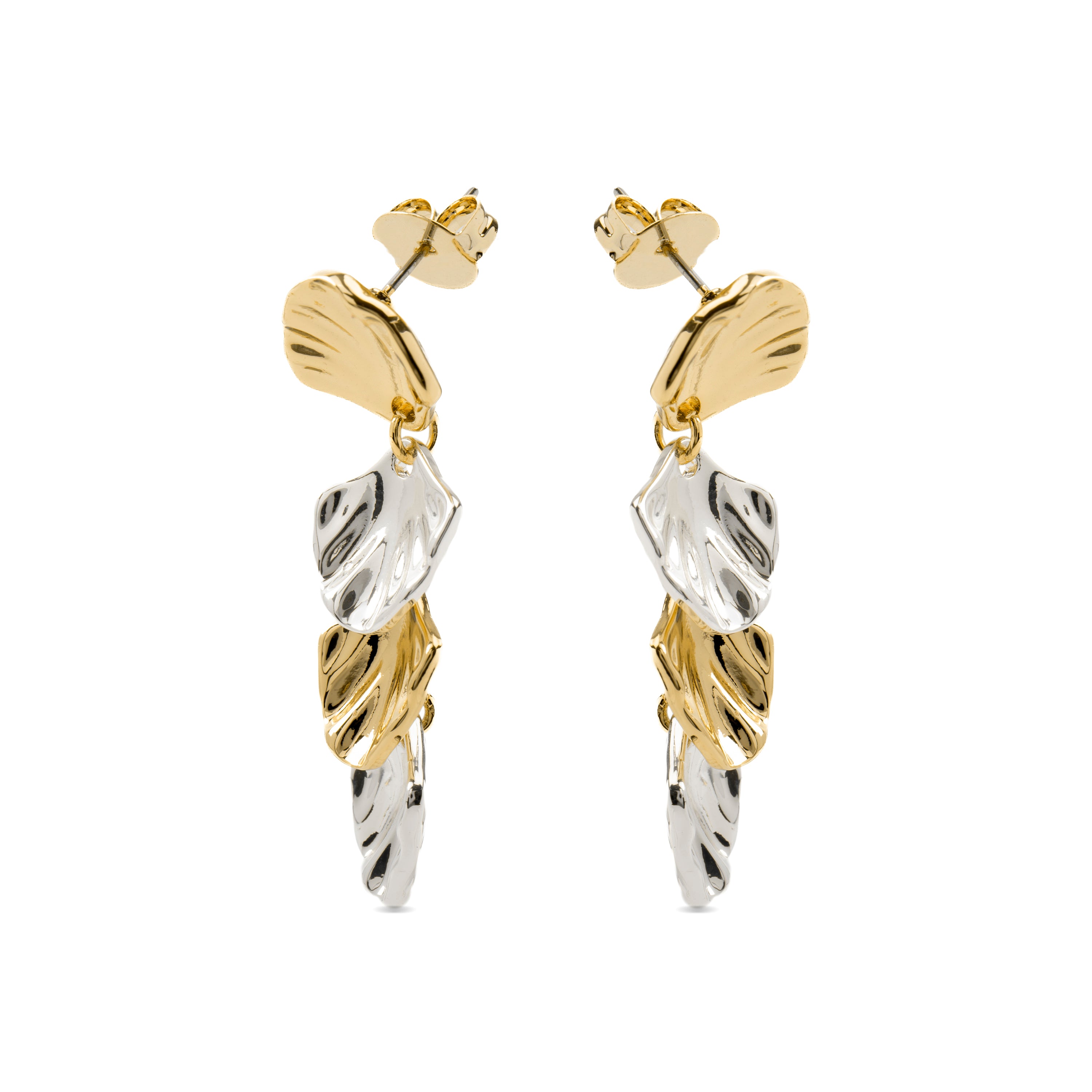 Pendientes acabado oro 18k - Toscel