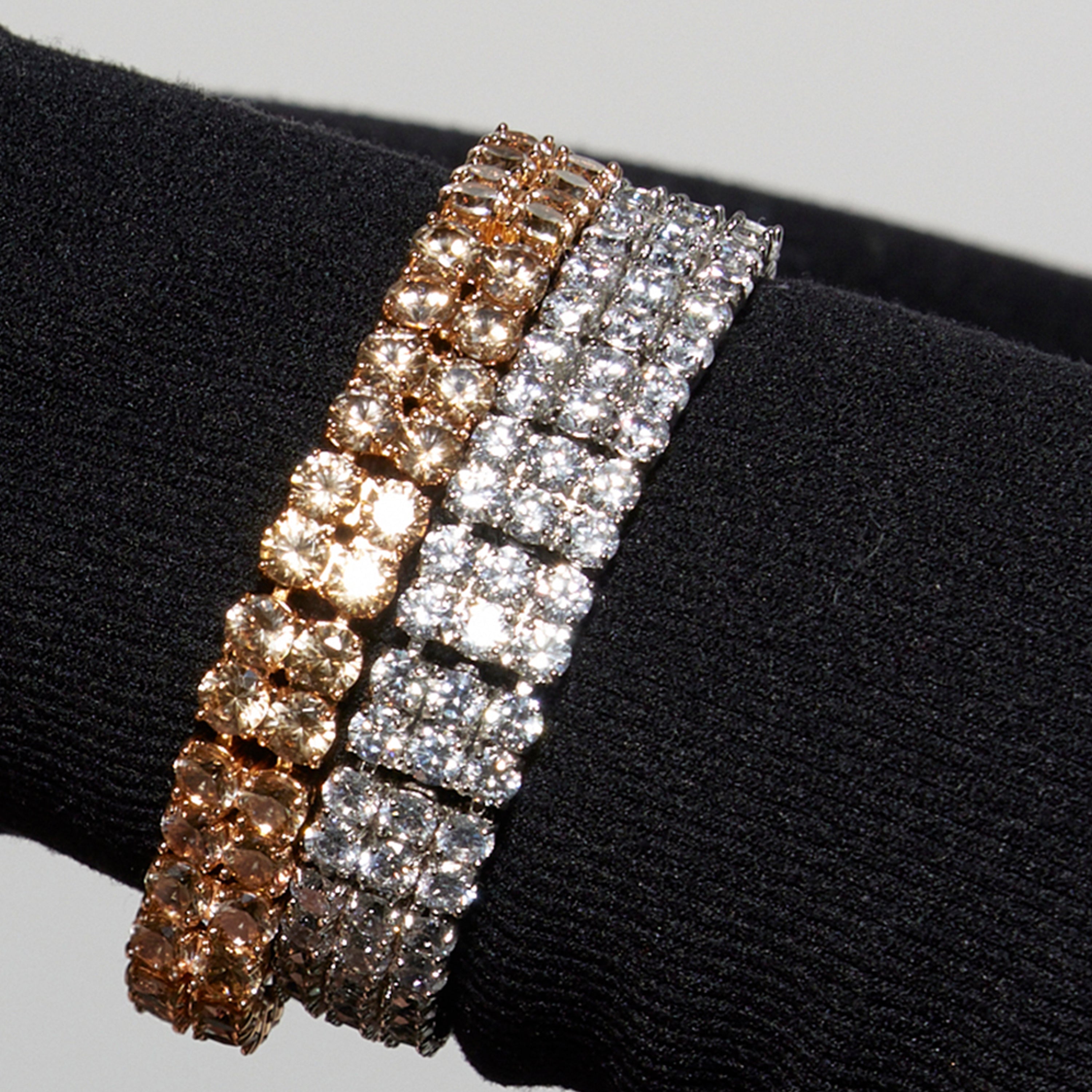 Bracelet with shiny zirconia in silver finish - Matka
