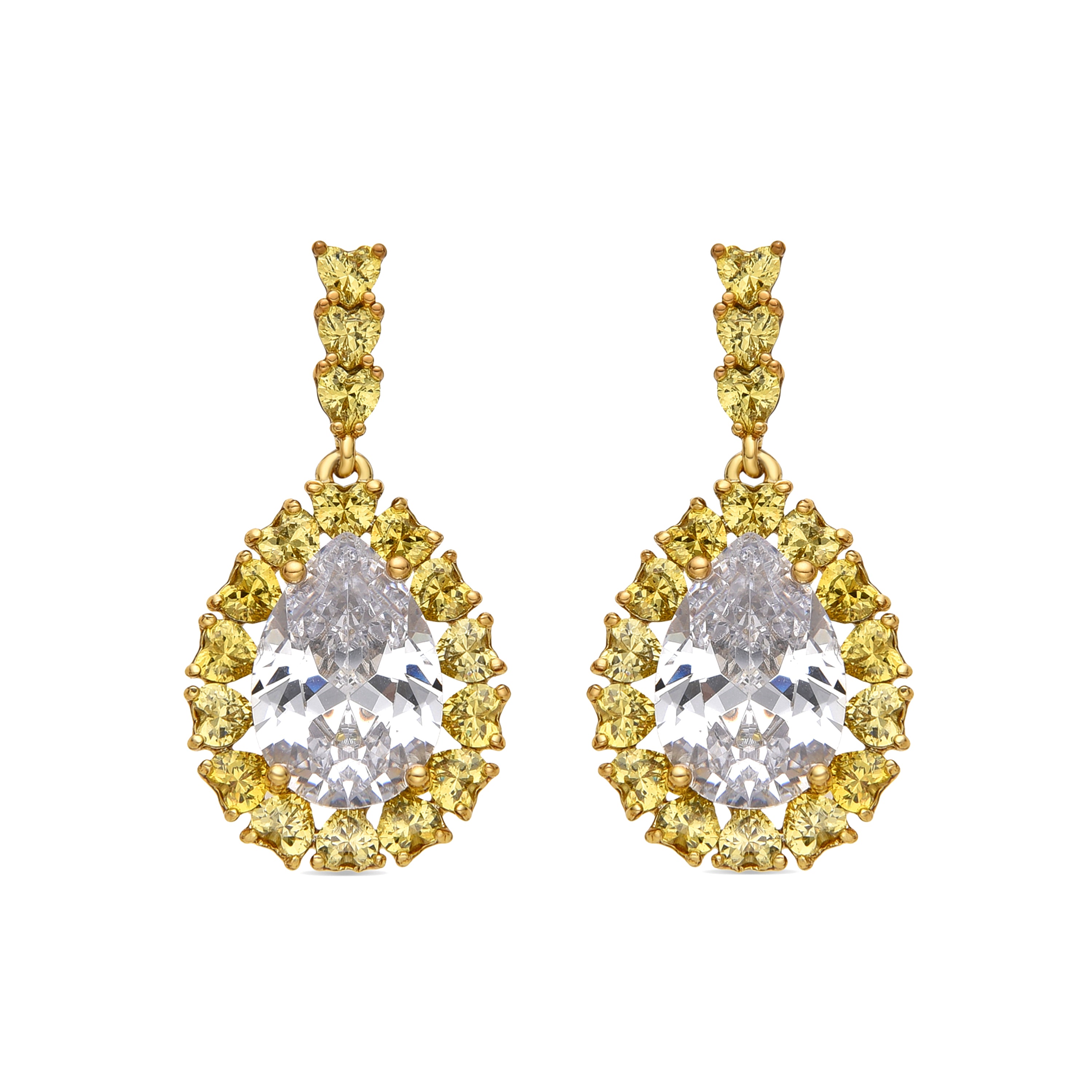 Boucles d'oreilles avec Padparadscha finition argent - Welo