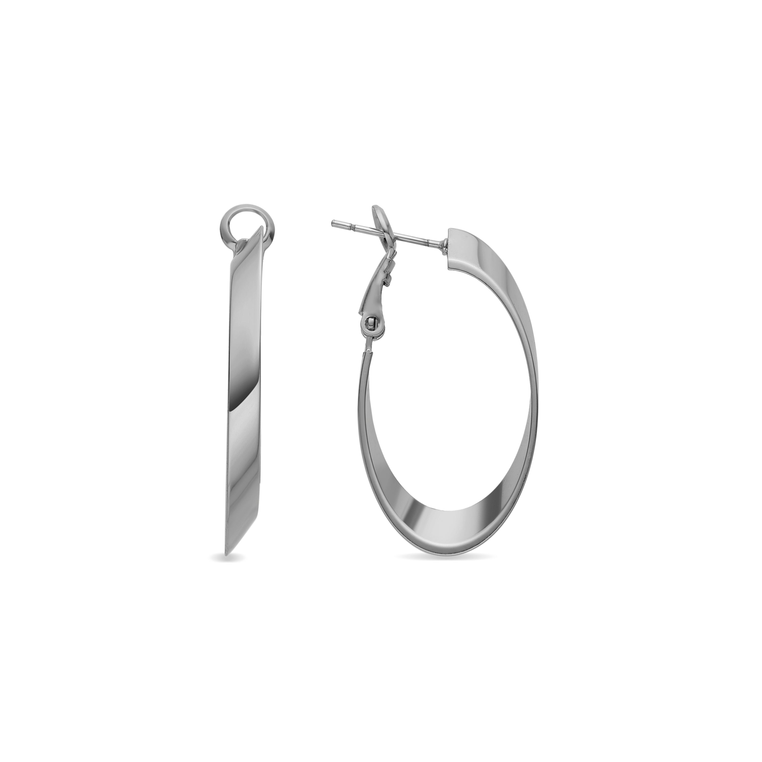 Ohrringe mit - Silber-Finish - Drola