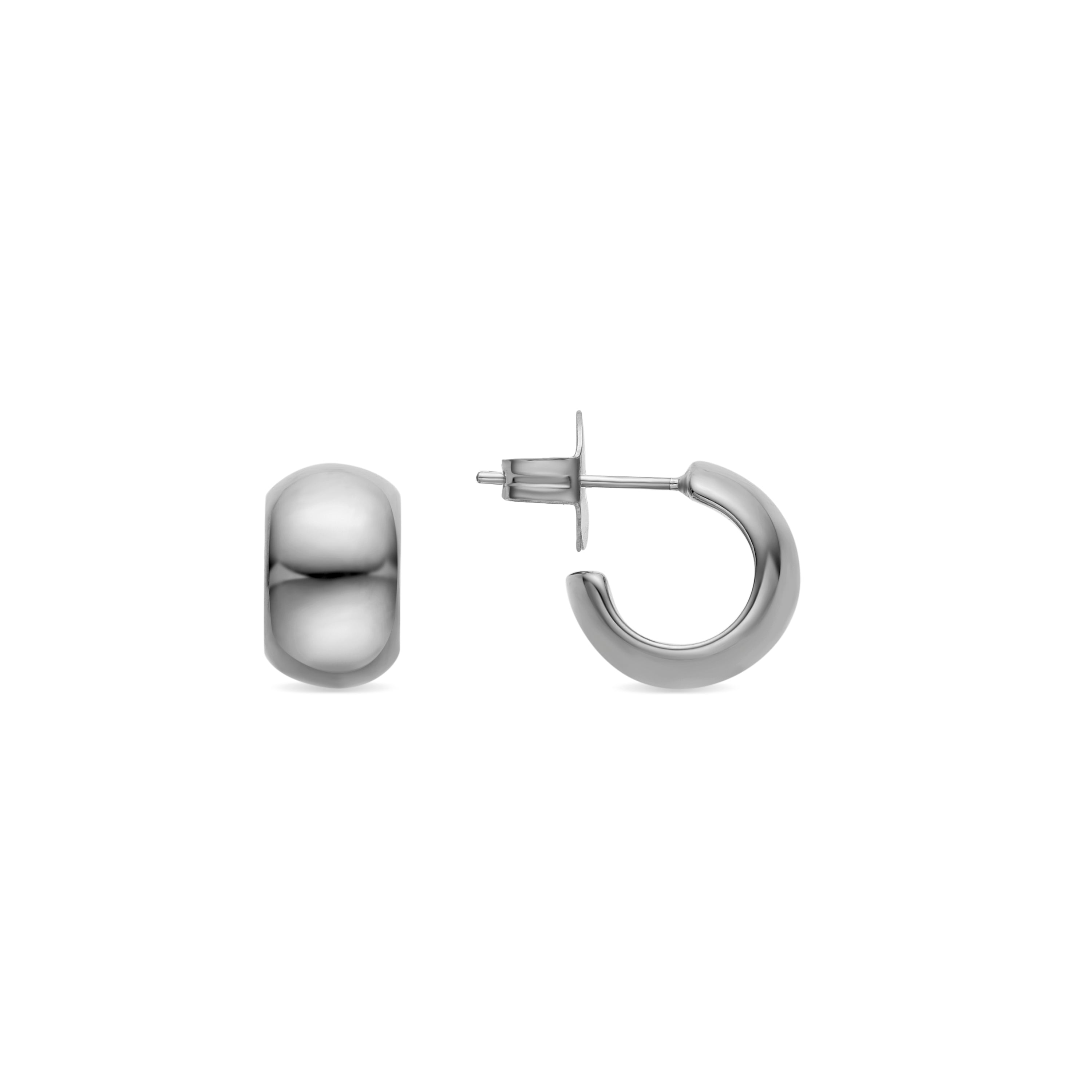 Pendientes con - acabado plata - Metha