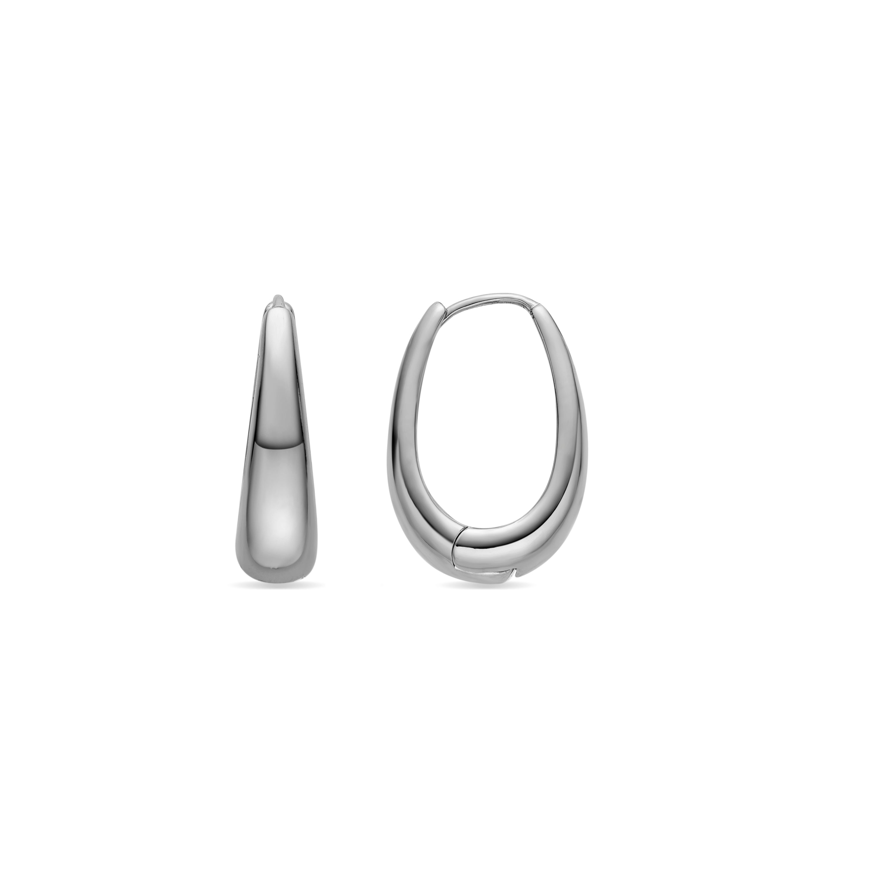 Earrings with - silver finish - Luya