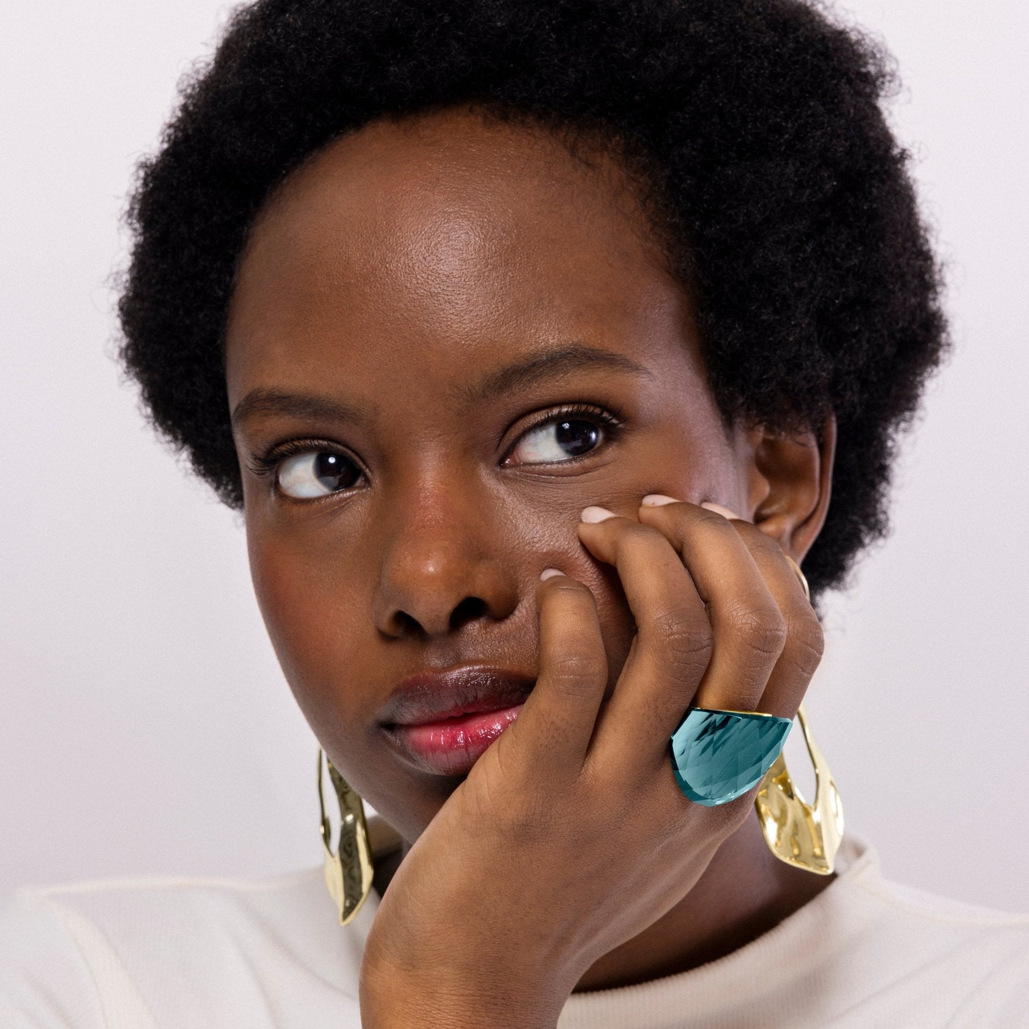 Anillo acabado en oro amarillo 18k - LUX BY LUX