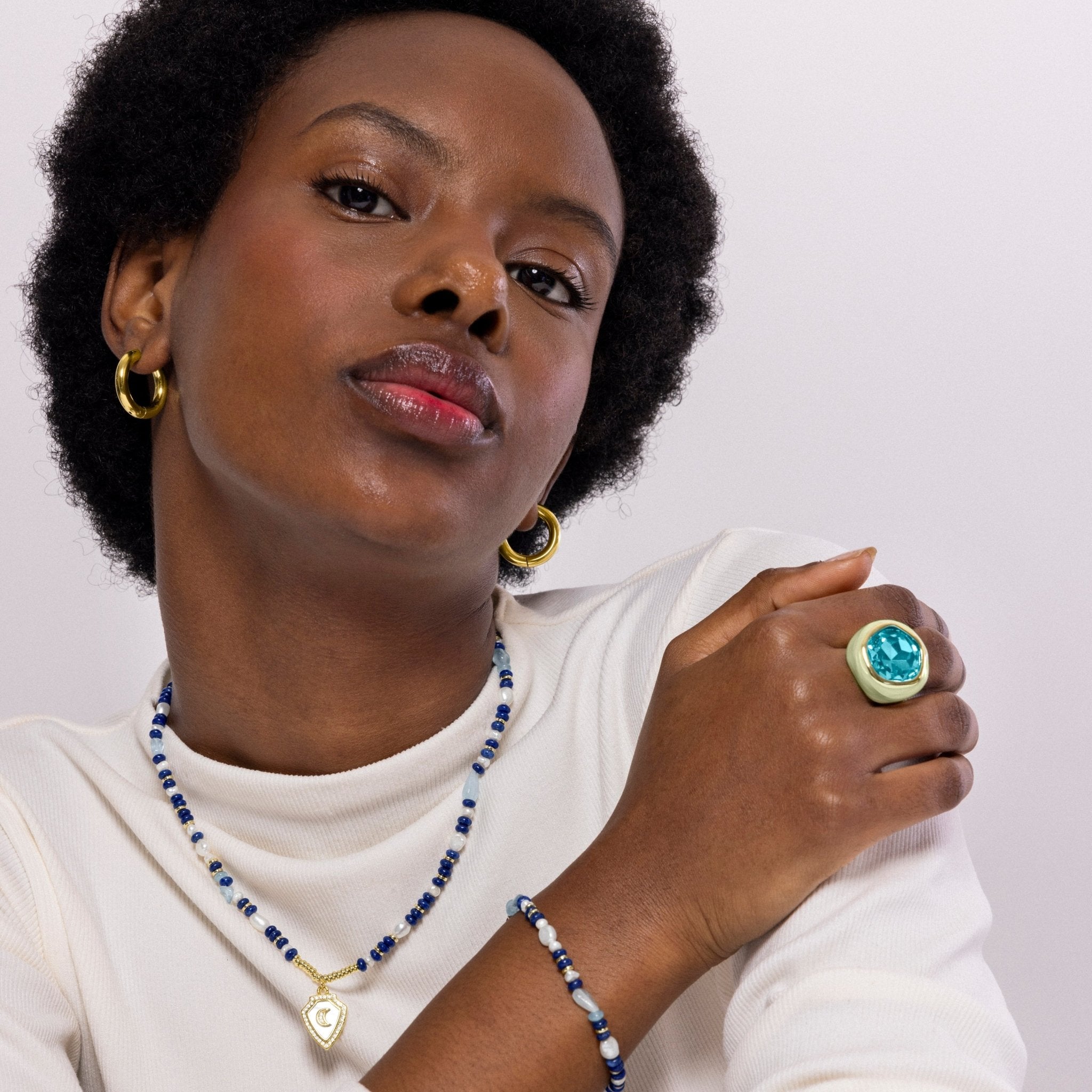 Anillo acabado en oro amarillo 18k - LUX BY LUX