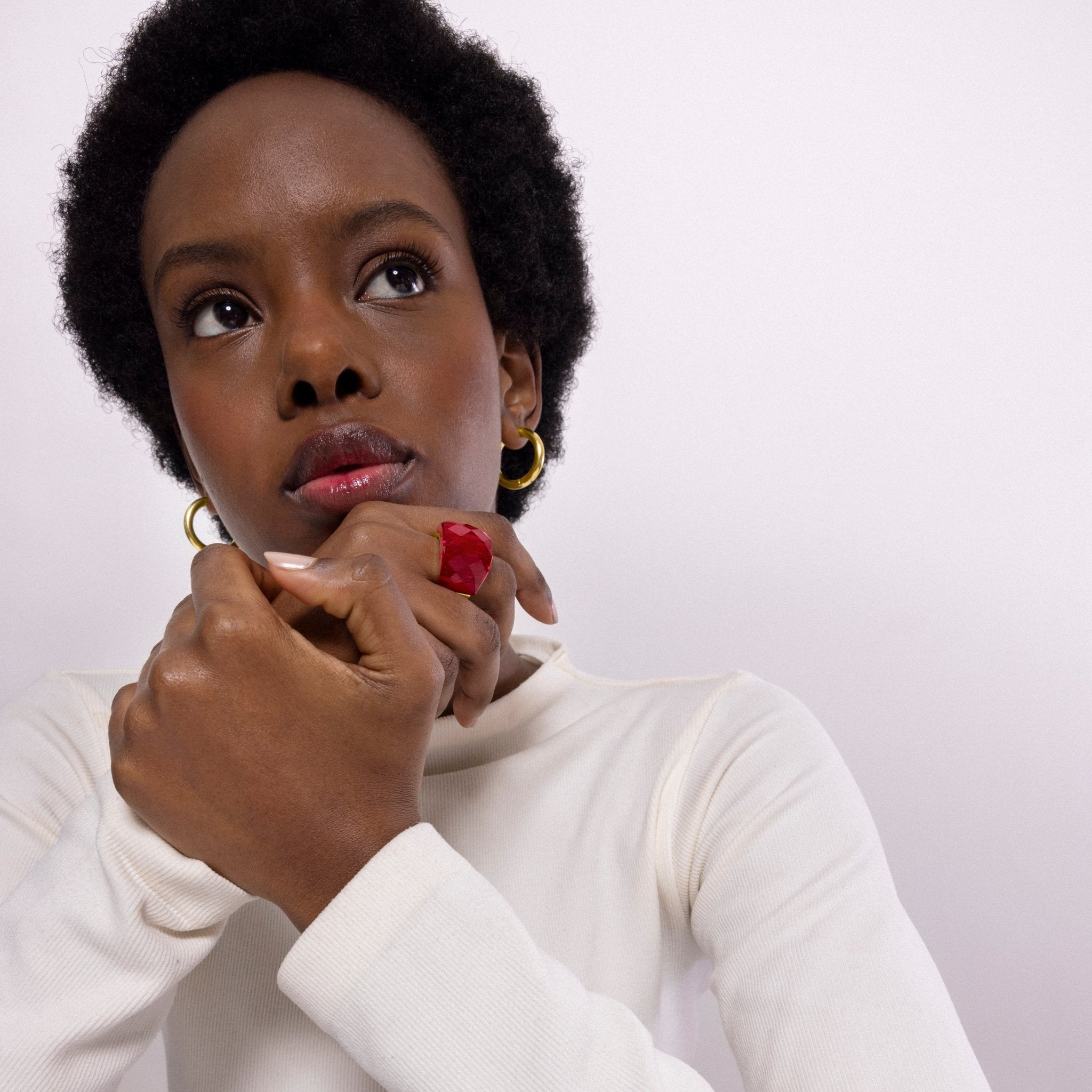 Anillo acabado en oro amarillo 18k - LUX BY LUX