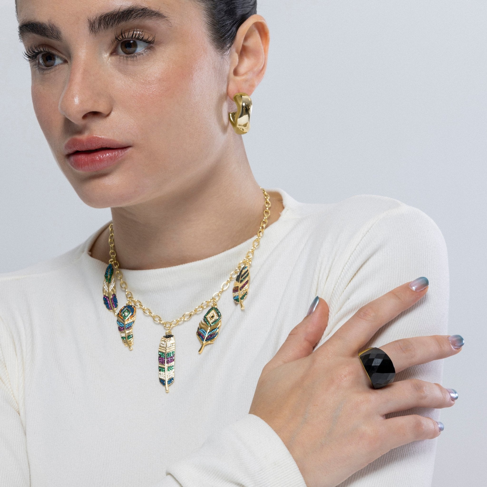 Anillo acabado en oro amarillo 18k - LUX BY LUX