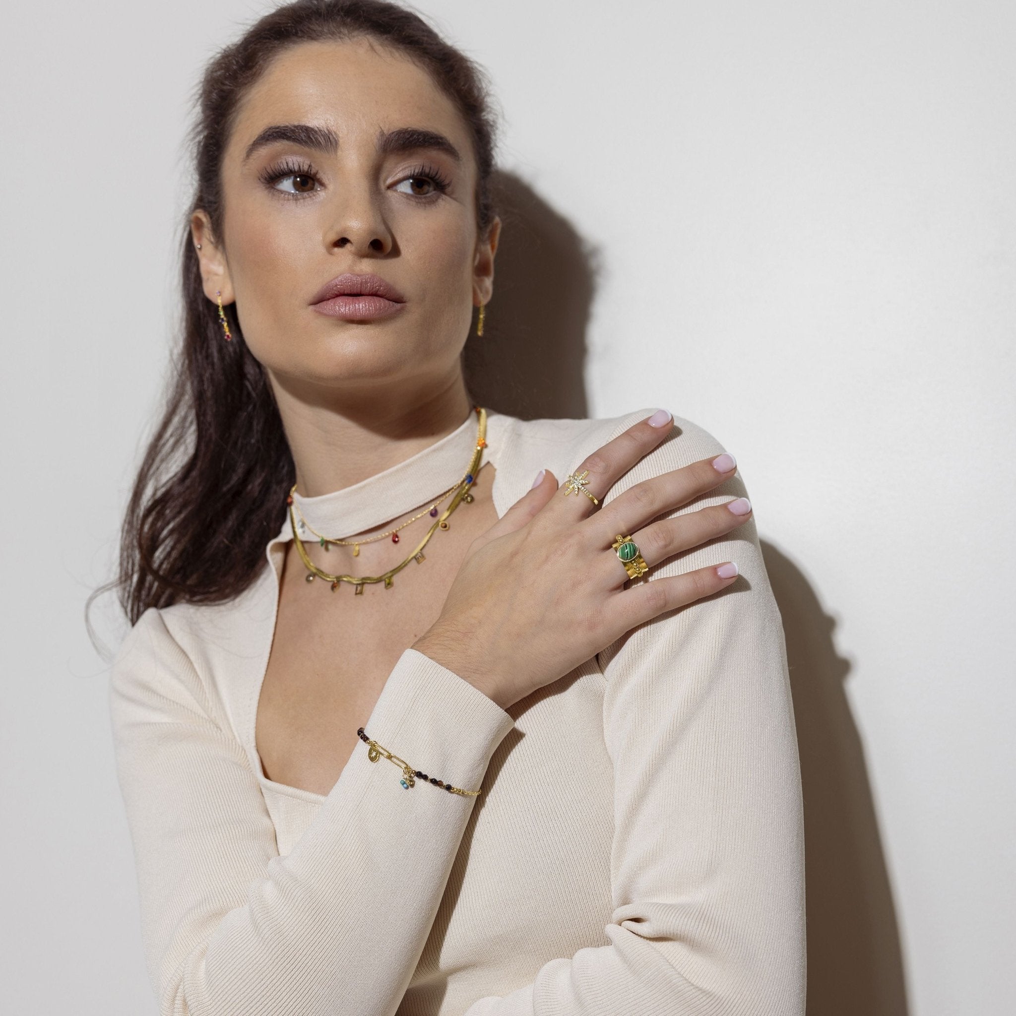 Anillo acabado en oro amarillo 18k - LUX BY LUX