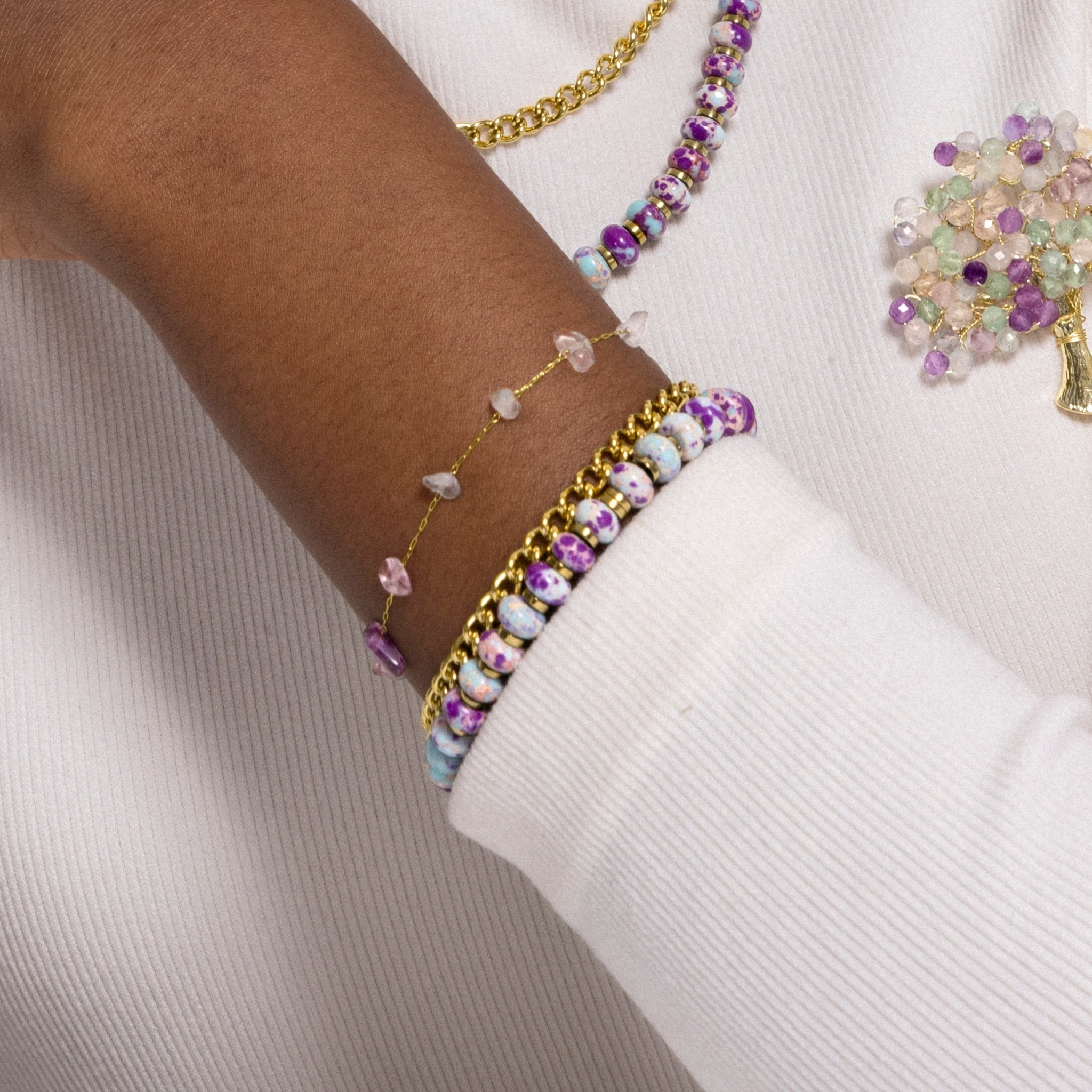 Broche acabado en oro amarillo 18K - LUX BY LUX