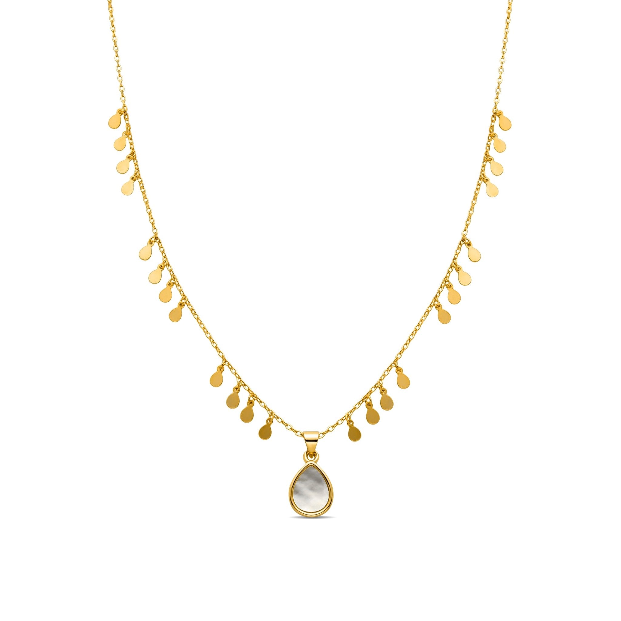 Collar acabado en oro 18k