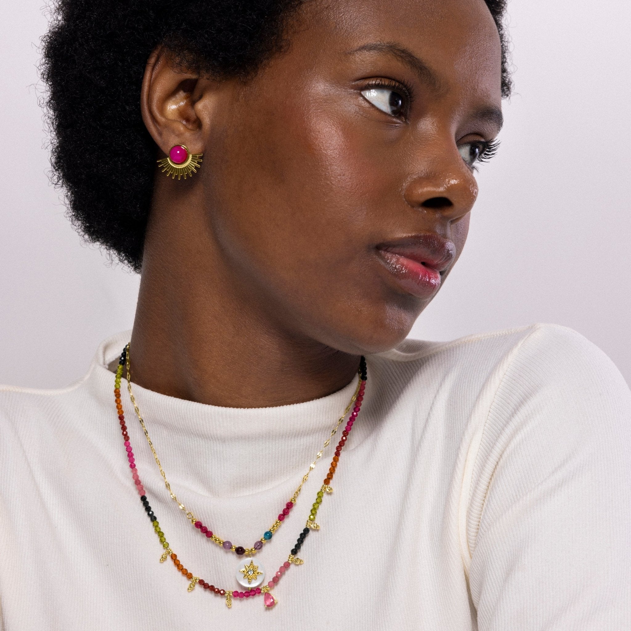 Collar acabado en oro amarillo 18k - LUX BY LUX