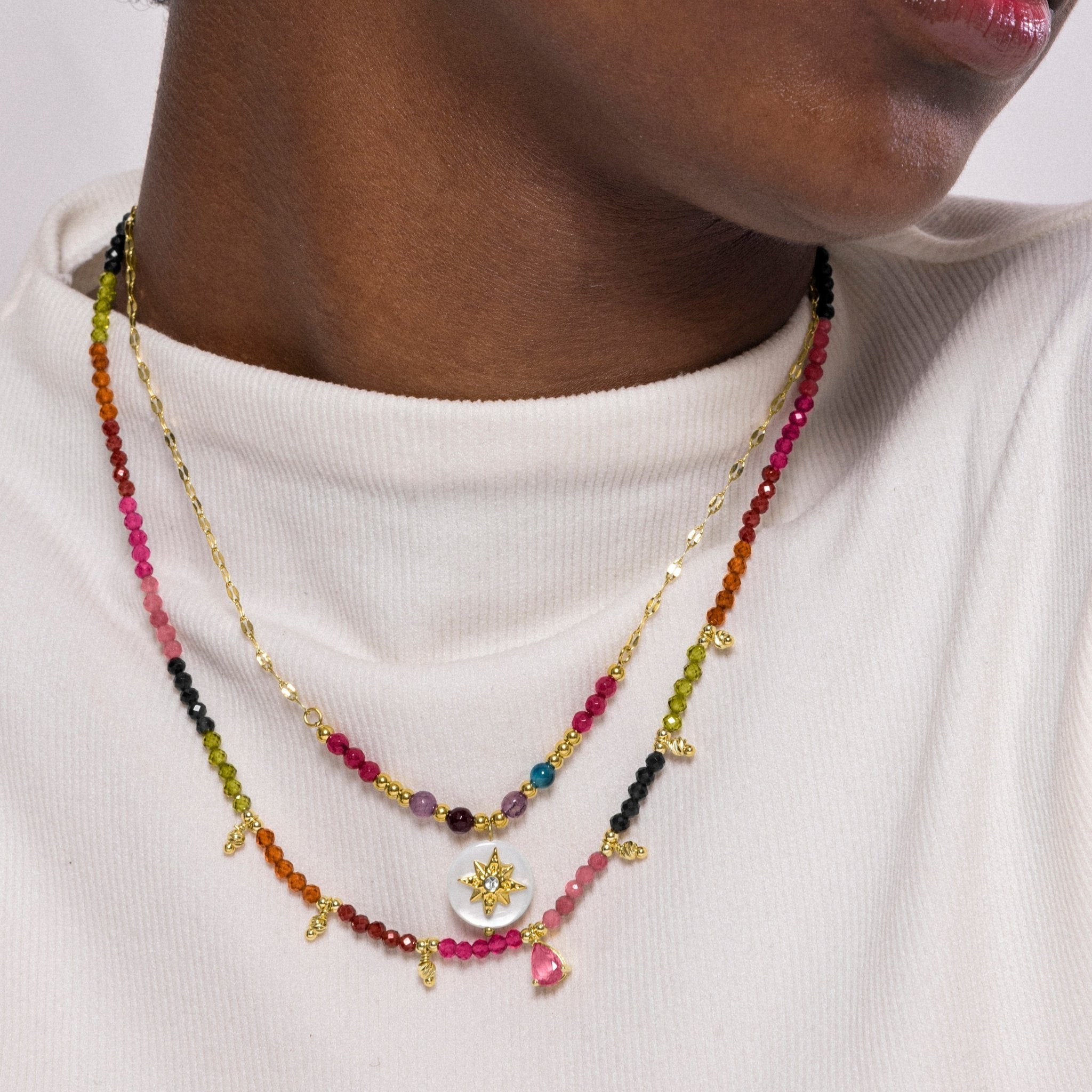 Collar acabado en oro amarillo 18k - LUX BY LUX