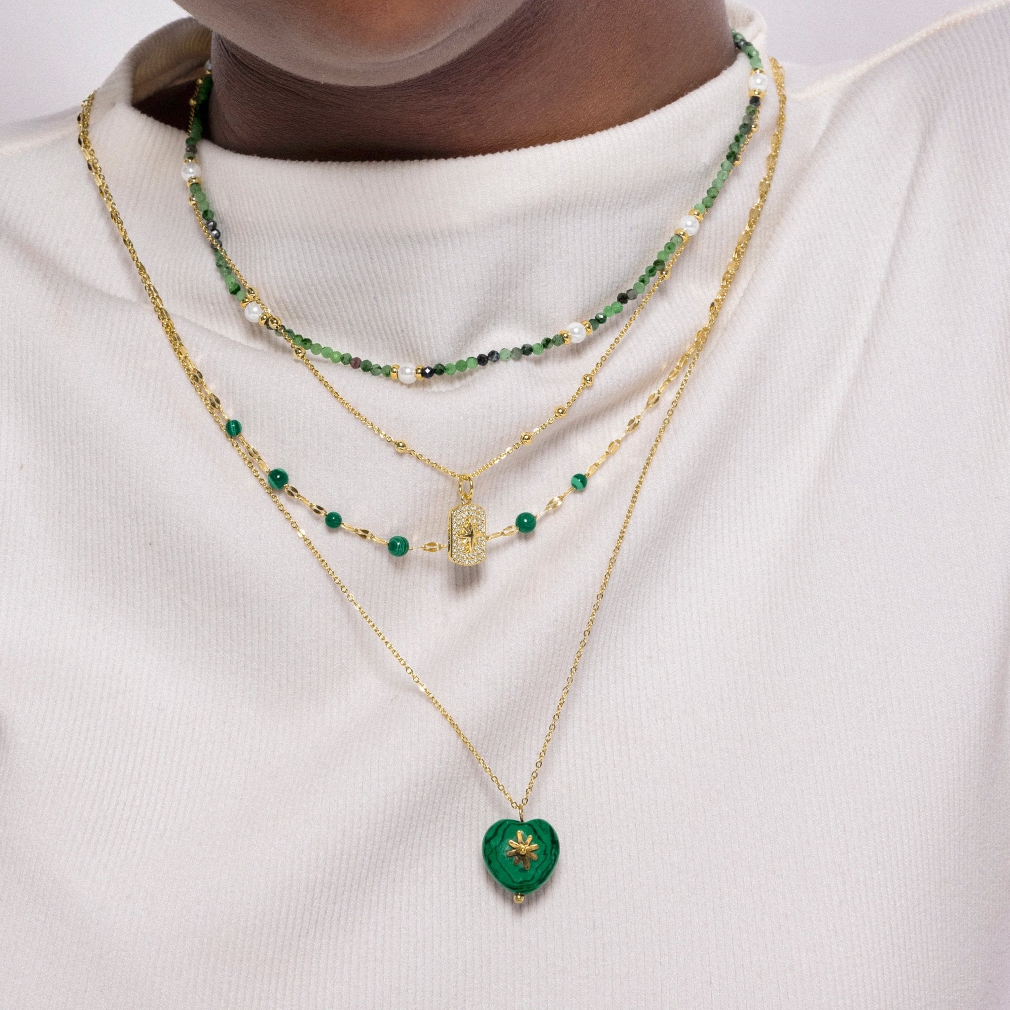 Collar acabado en oro amarillo 18k - LUX BY LUX