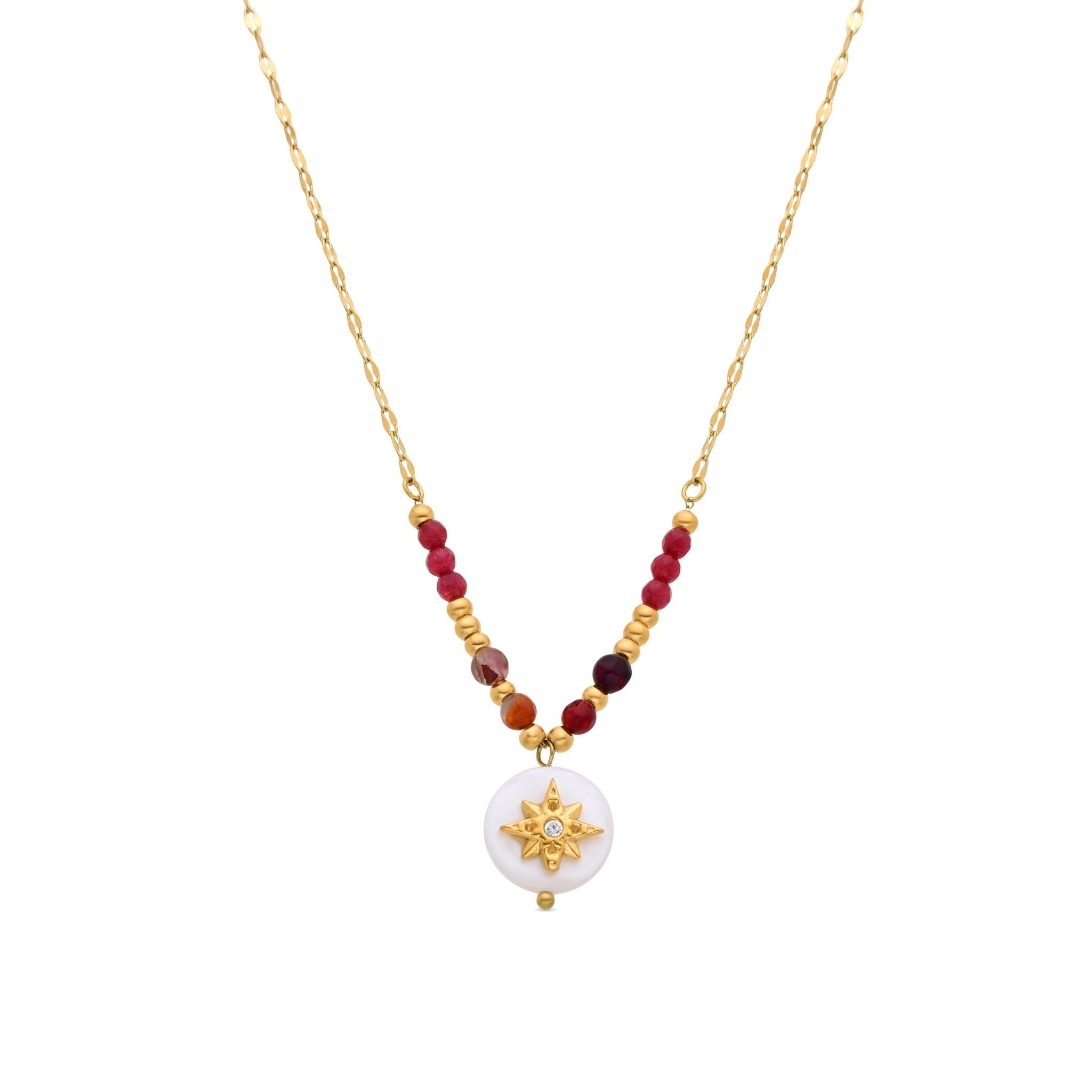 Collier fini en or jaune 18k