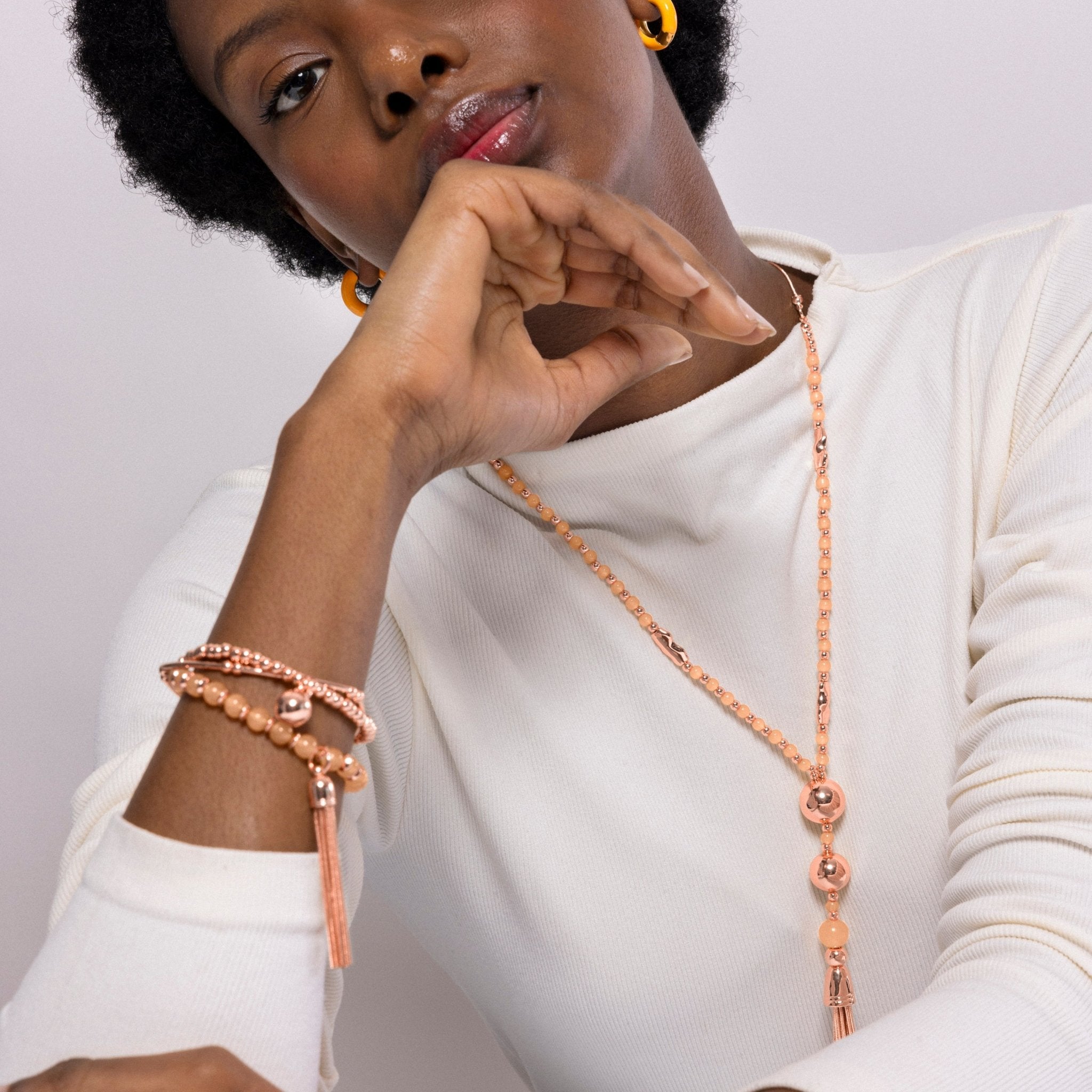 Collier fini en or jaune 18K