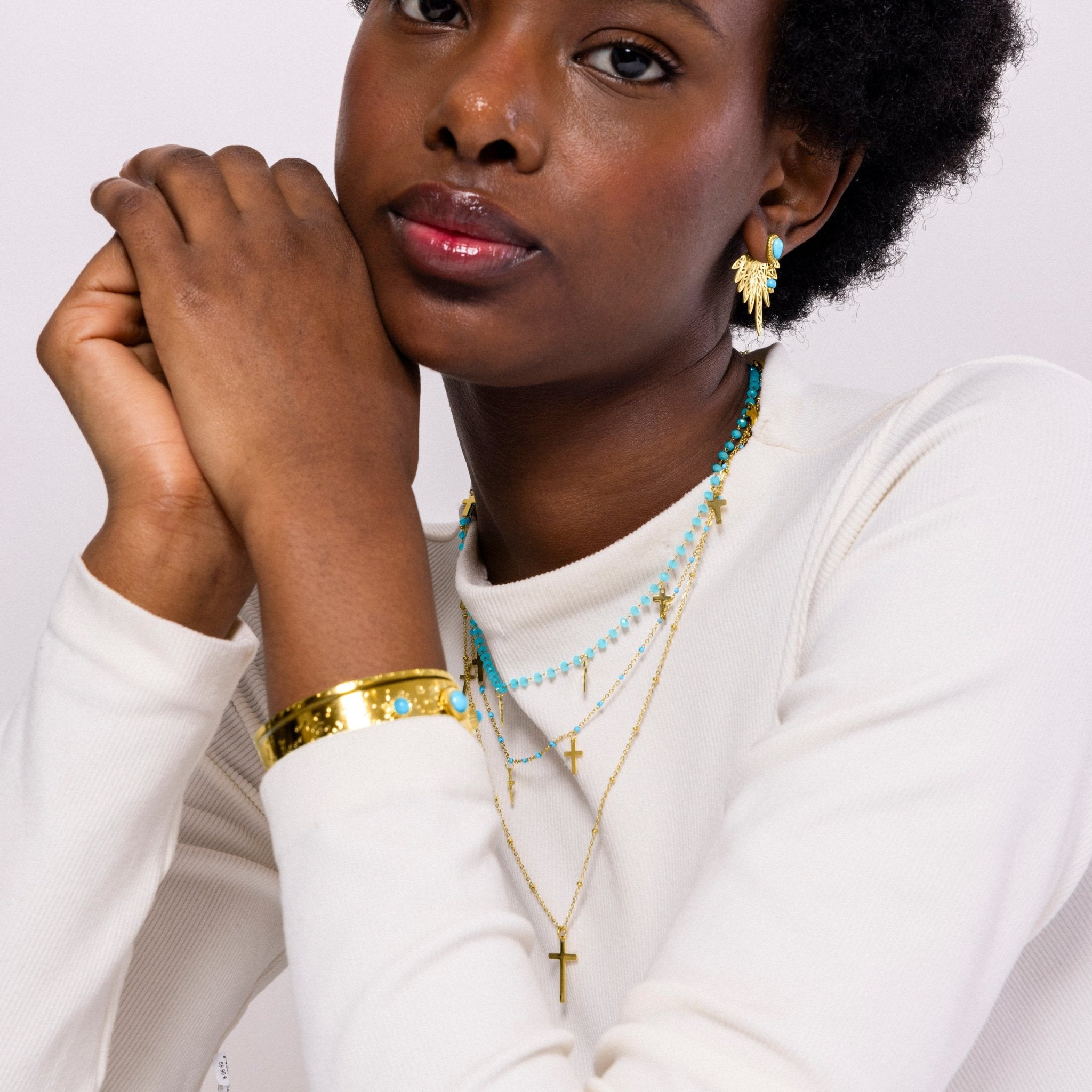 Collar acabado en oro amarillo 18k - LUX BY LUX