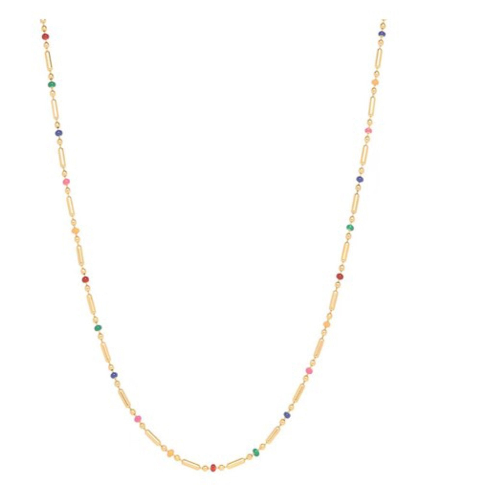 Collier fini en or jaune 18k