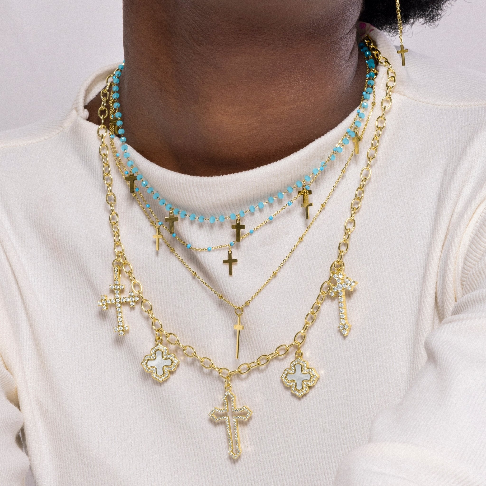 Collar acabado en oro amarillo 18k - LUX BY LUX