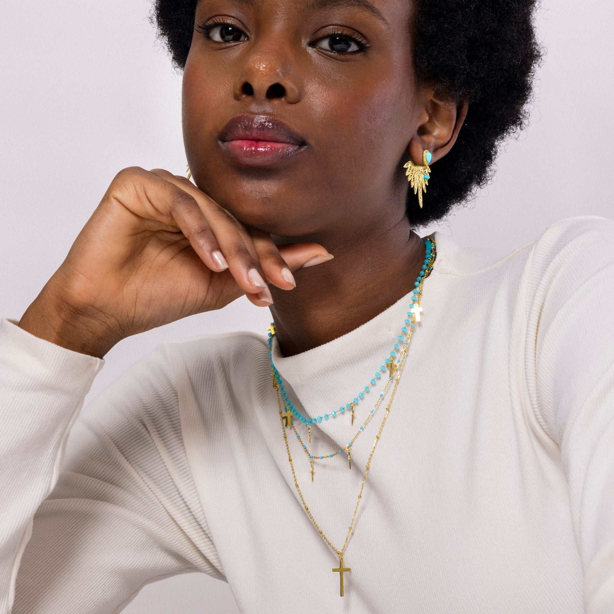 Collar acabado en oro amarillo 18k - LUX BY LUX