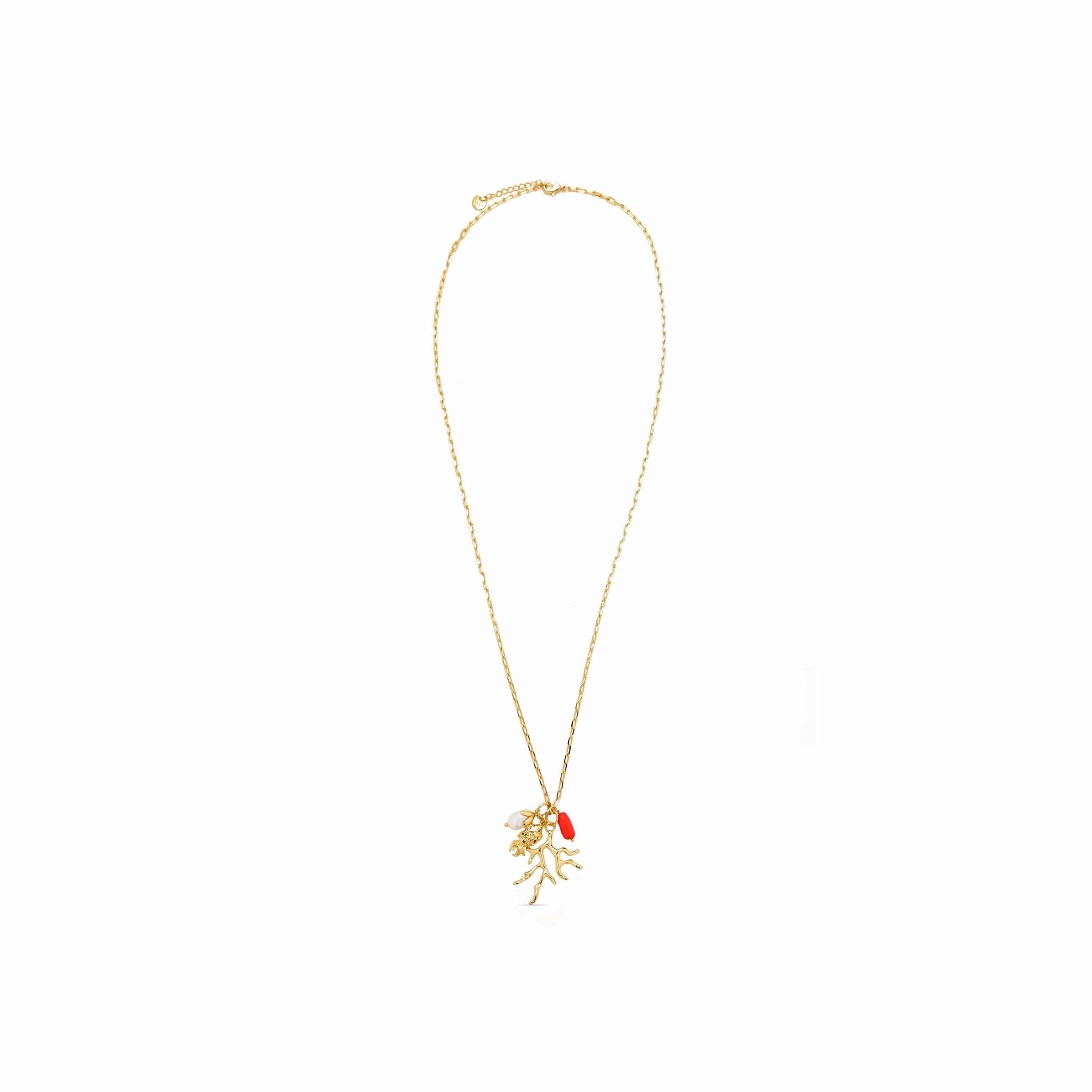 Halskette mit 18 Karat Gelbgold-Finish