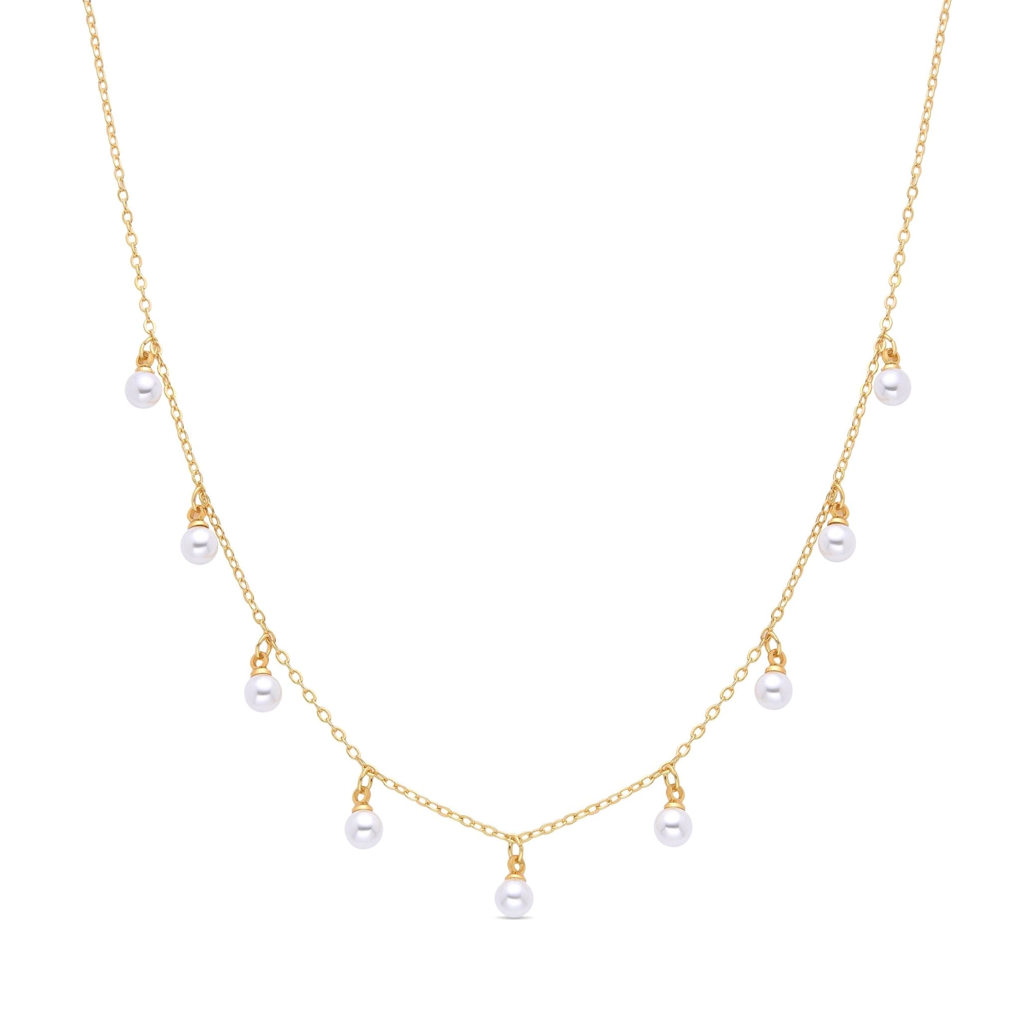 Halskette mit 18 Karat Gelbgold-Finish