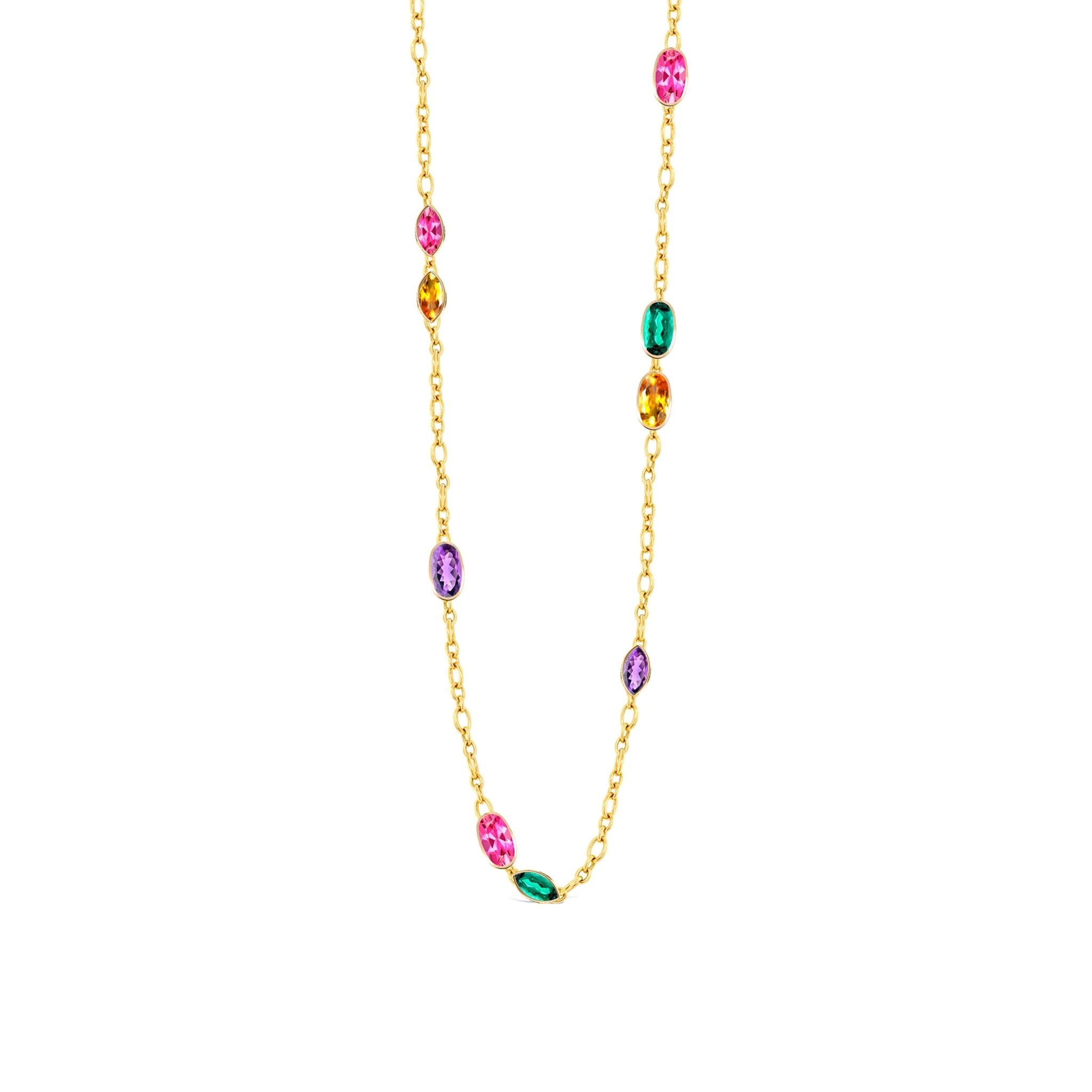 Collier fini en or jaune 18 carats