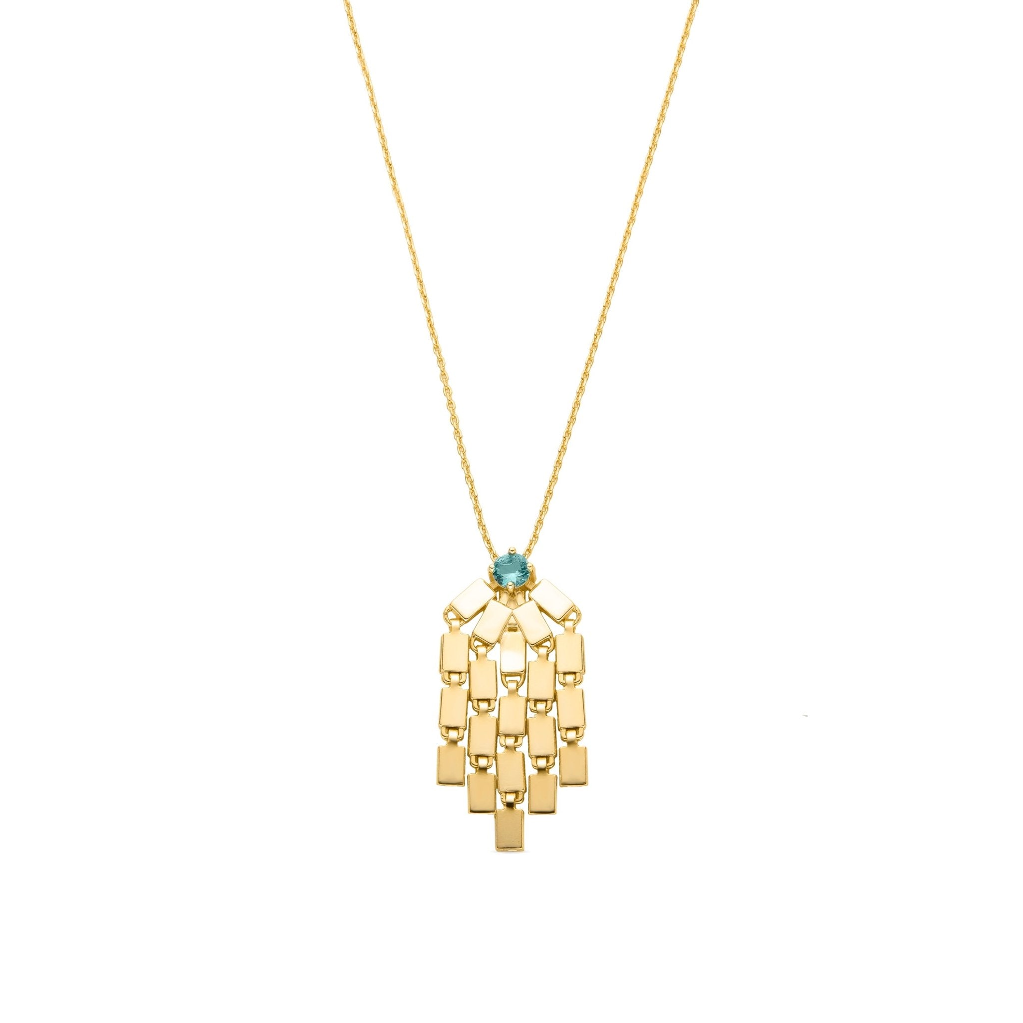 Halskette mit 18 Karat Gelbgold-Finish