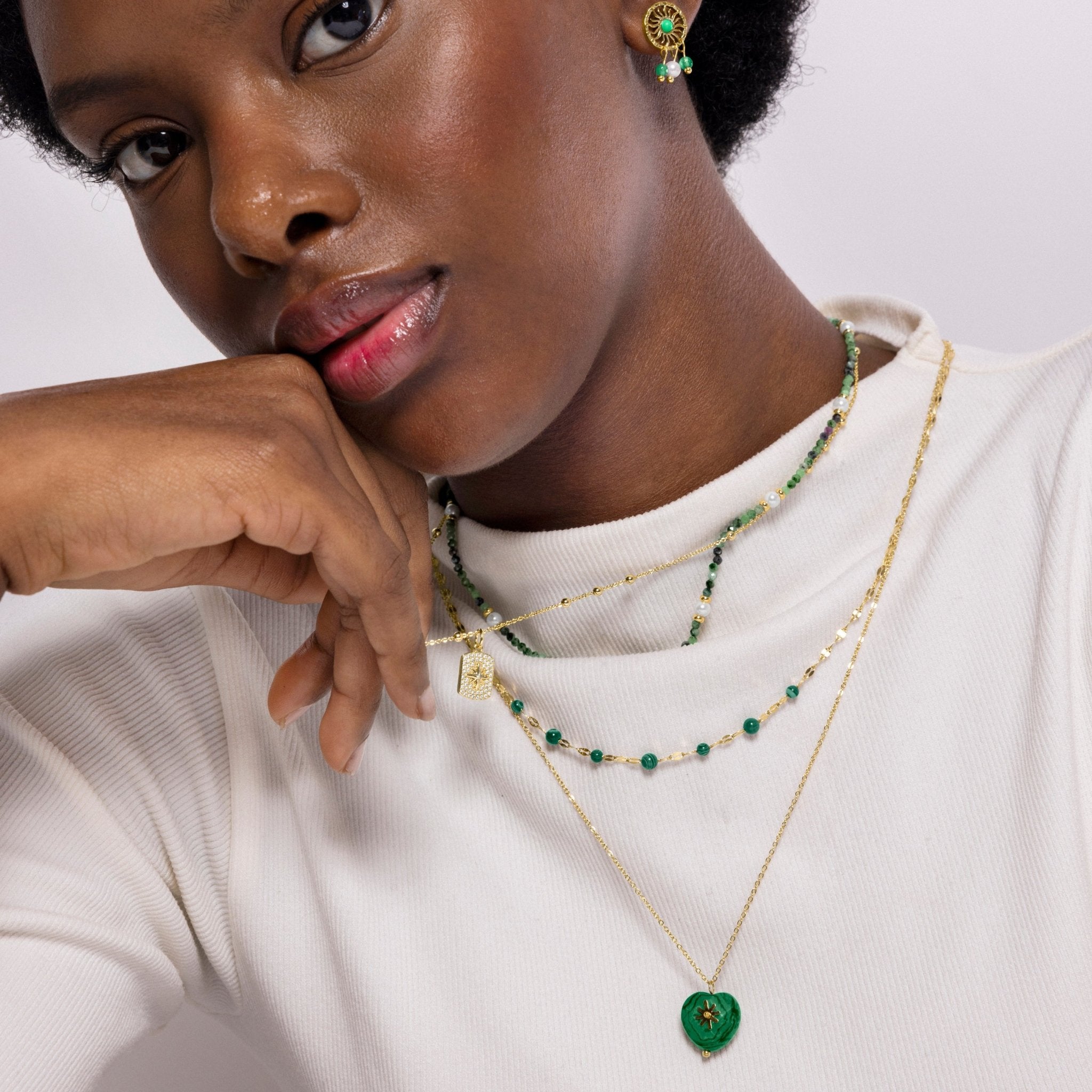 Collar acabado en oro amarilo 18k - LUX BY LUX