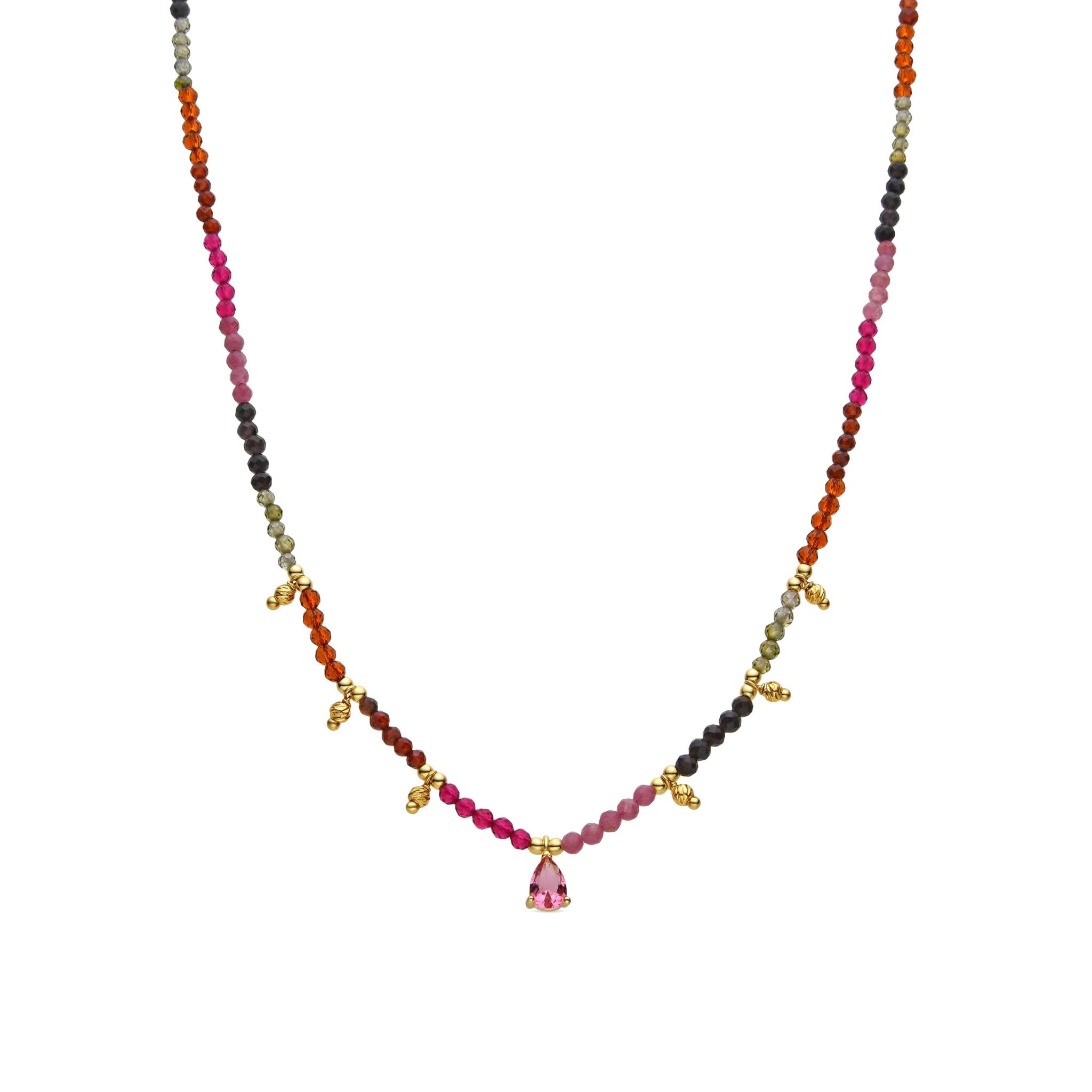 Collier fini en or jaune 18k