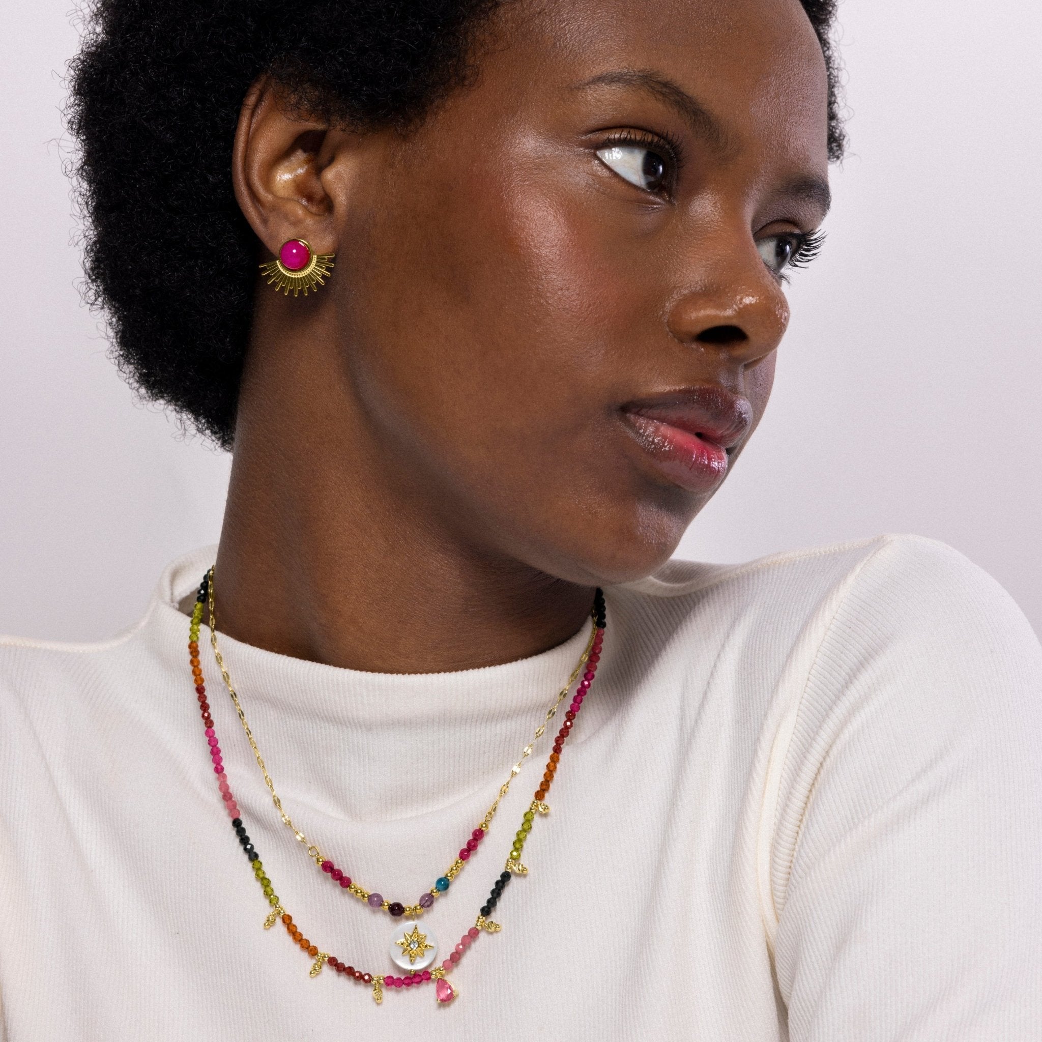 Collar acabado en oro amarilo 18k - LUX BY LUX