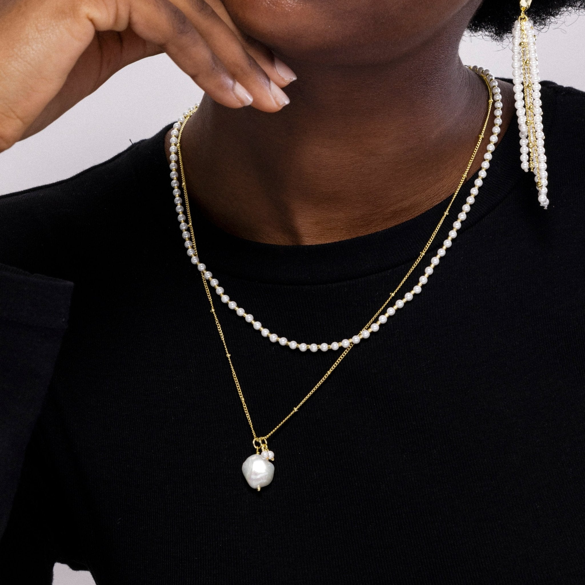 Collar acabado en oro amarilo 18k - LUX BY LUX