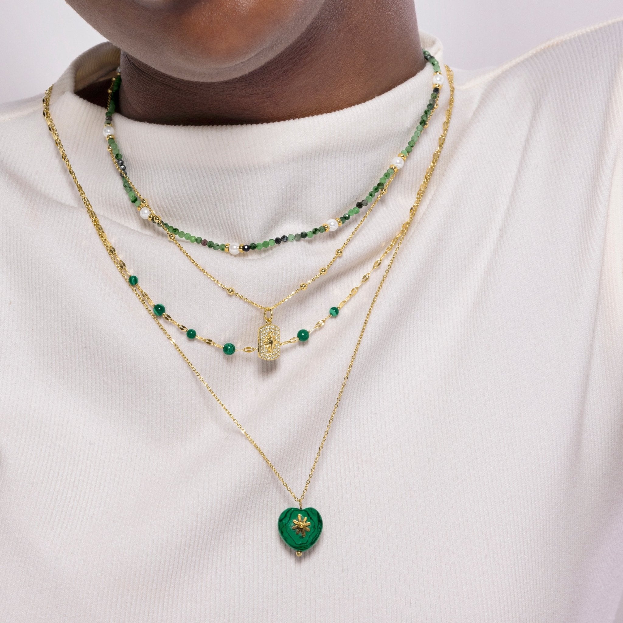 Collar acabado en oro amarilo 18k - LUX BY LUX