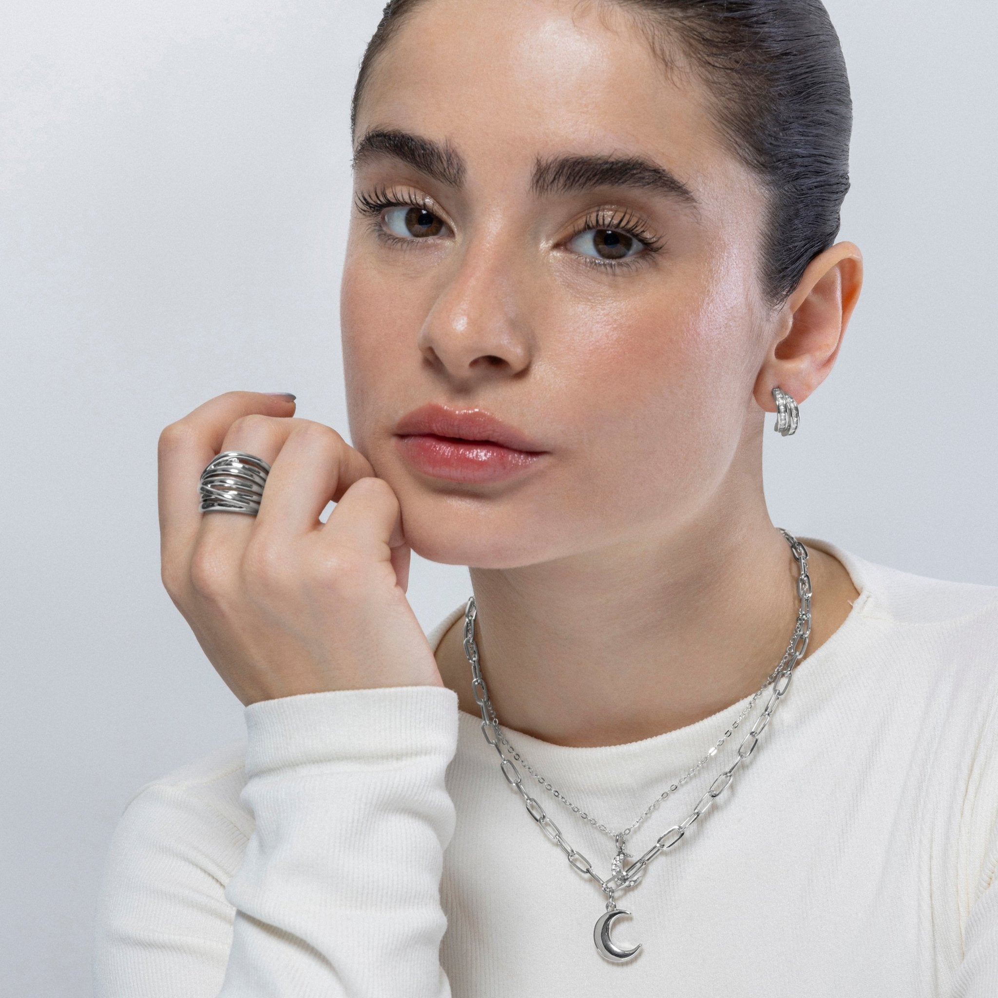 Collar acabado en rodio - LUX BY LUX