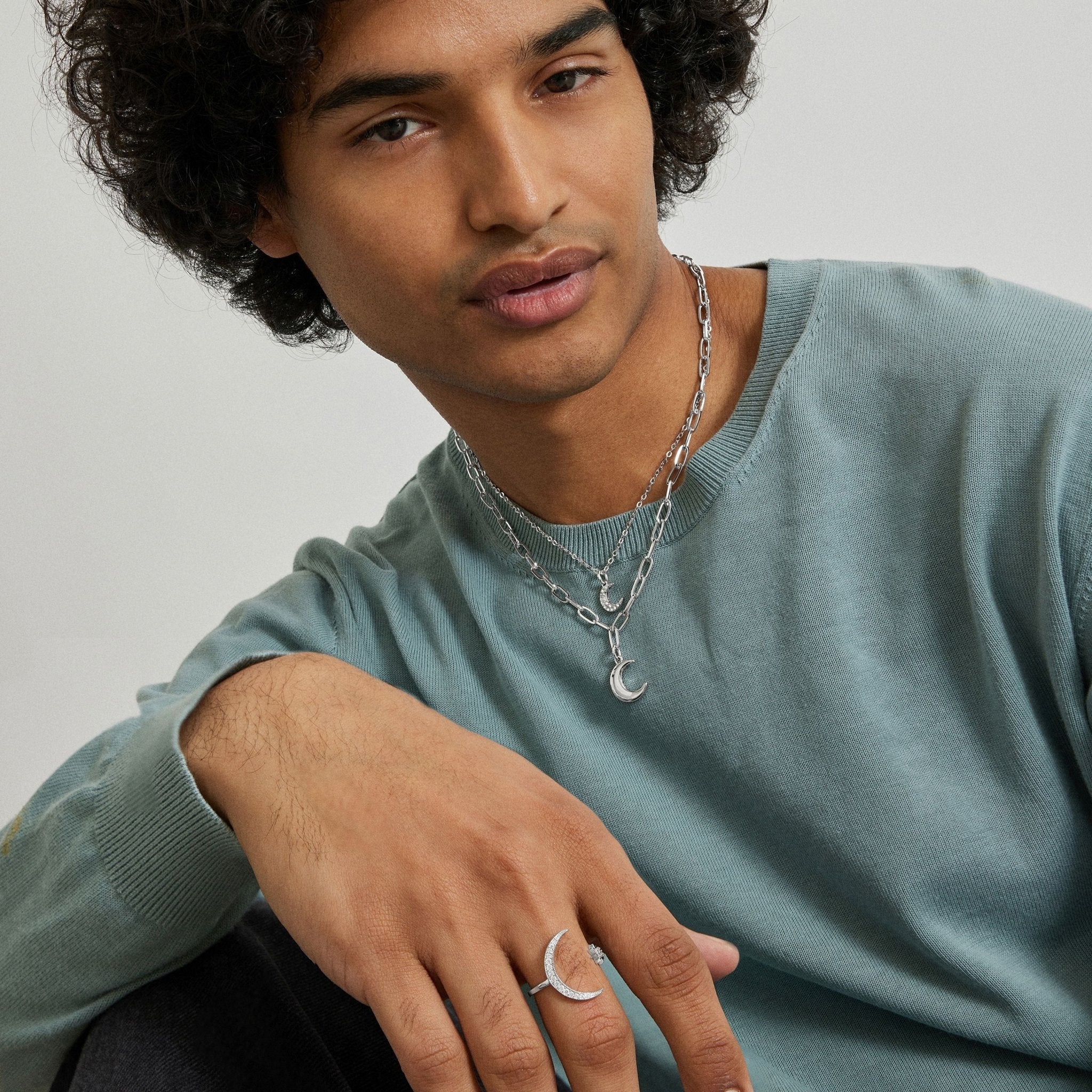 Collar acabado en rodio - LUX BY LUX