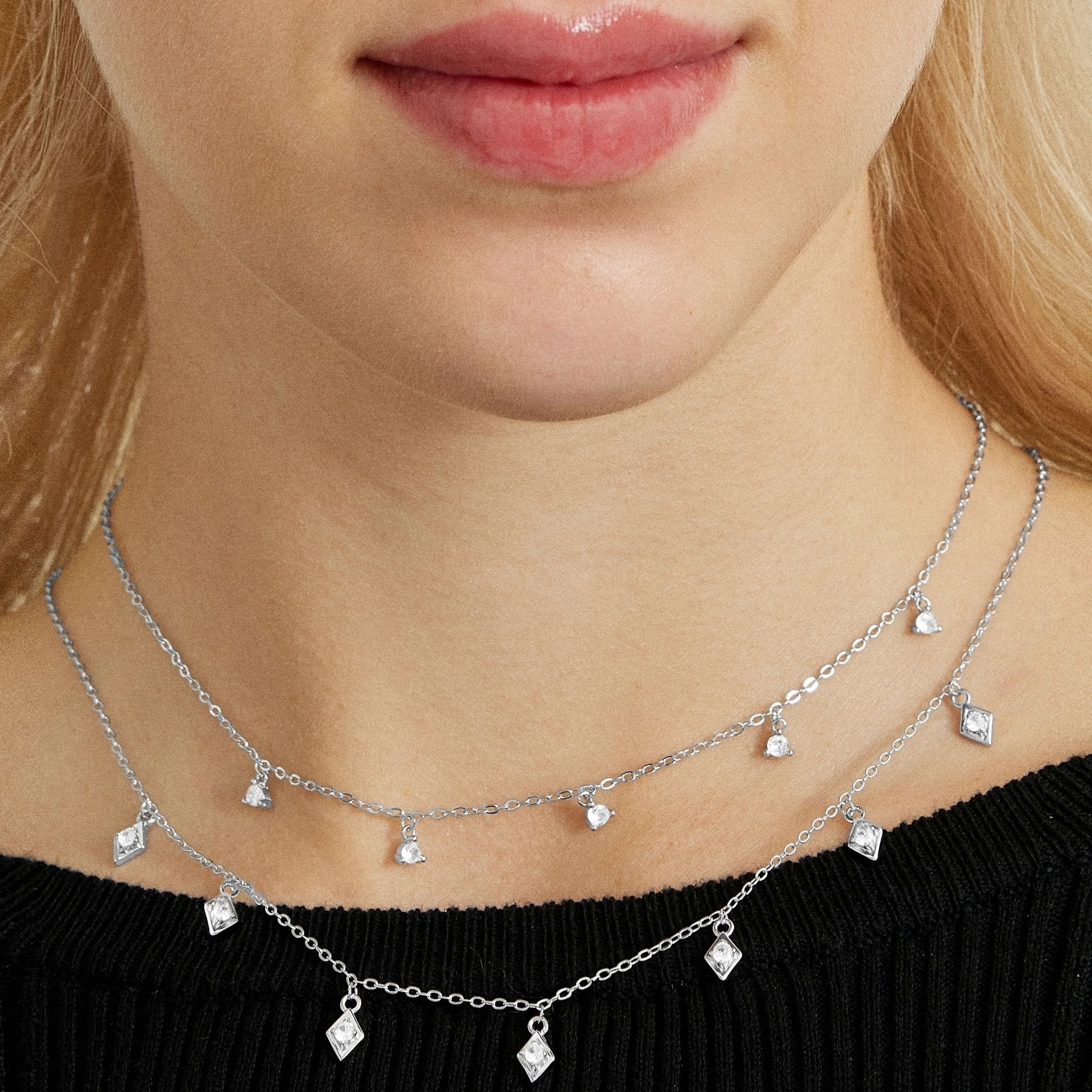 Collar acabado en rodio - LUX BY LUX