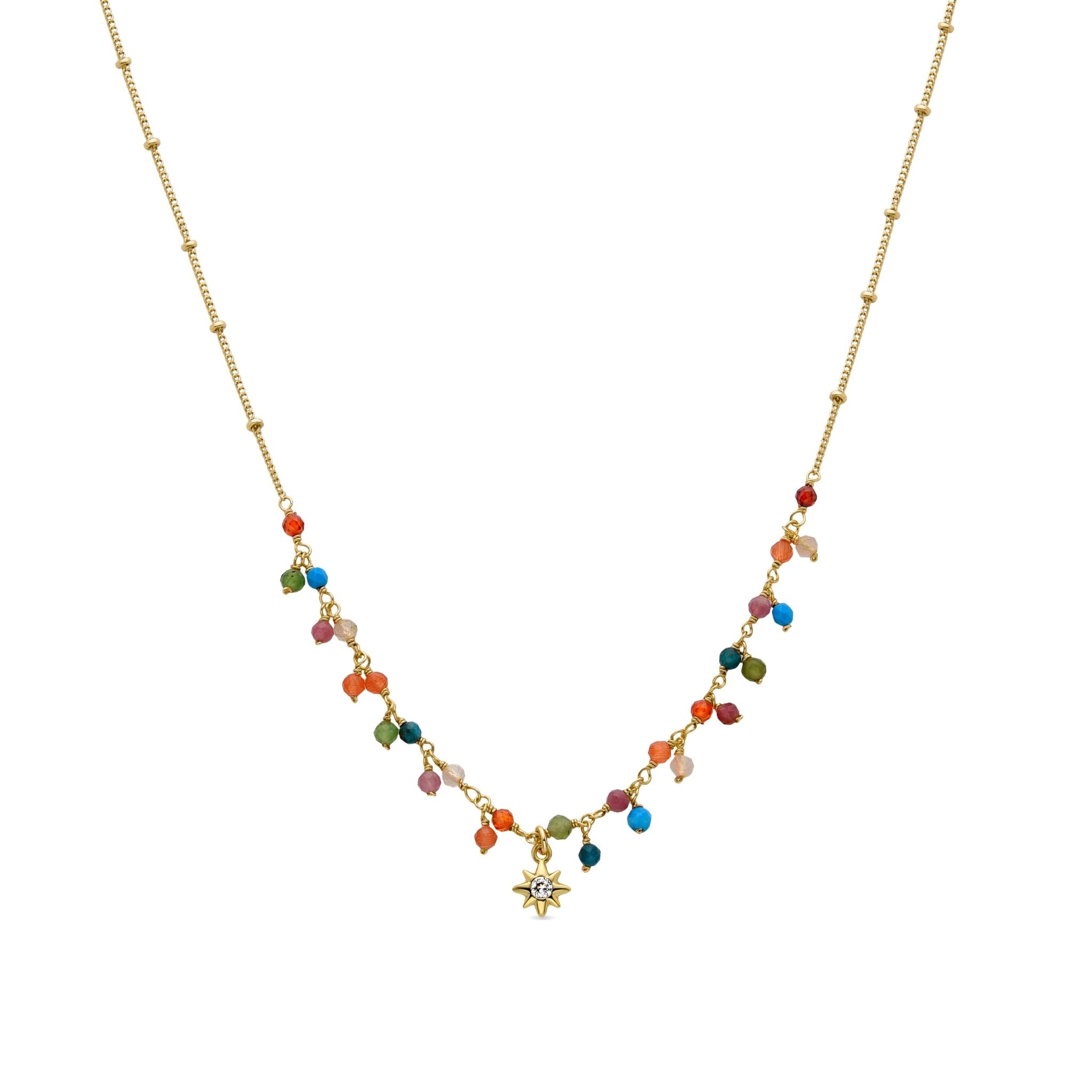 18k gold finish necklace