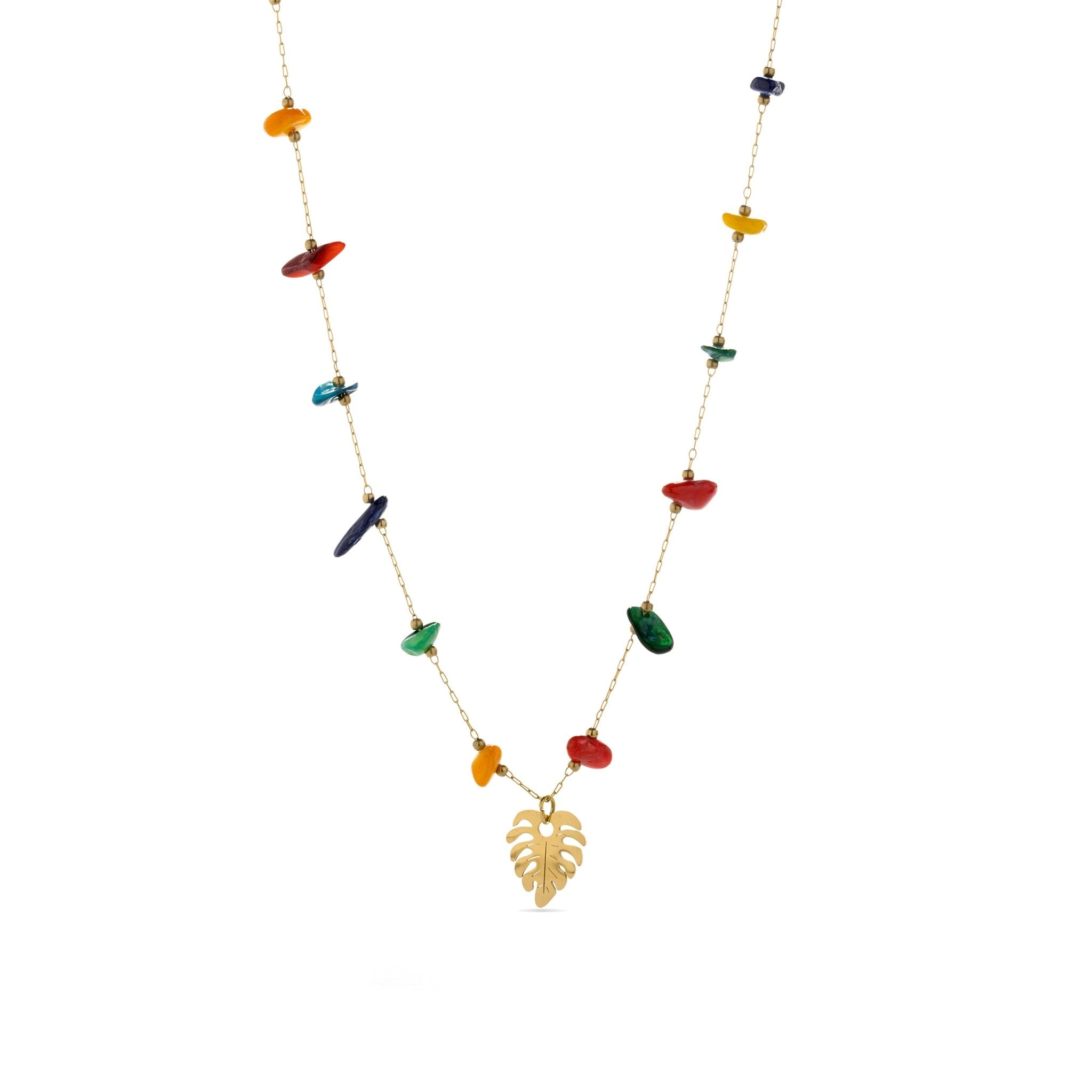 18k gold finish necklace