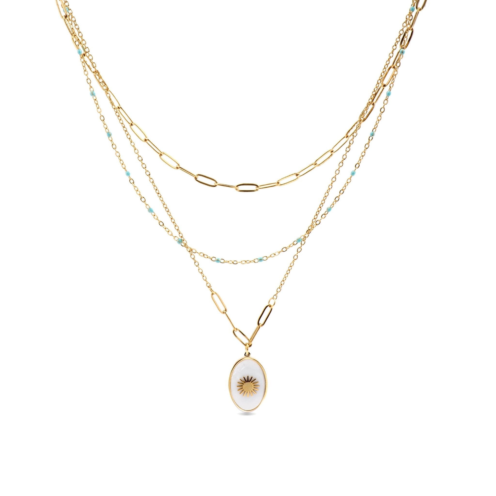 Halsband mit 18k Gold-Finish