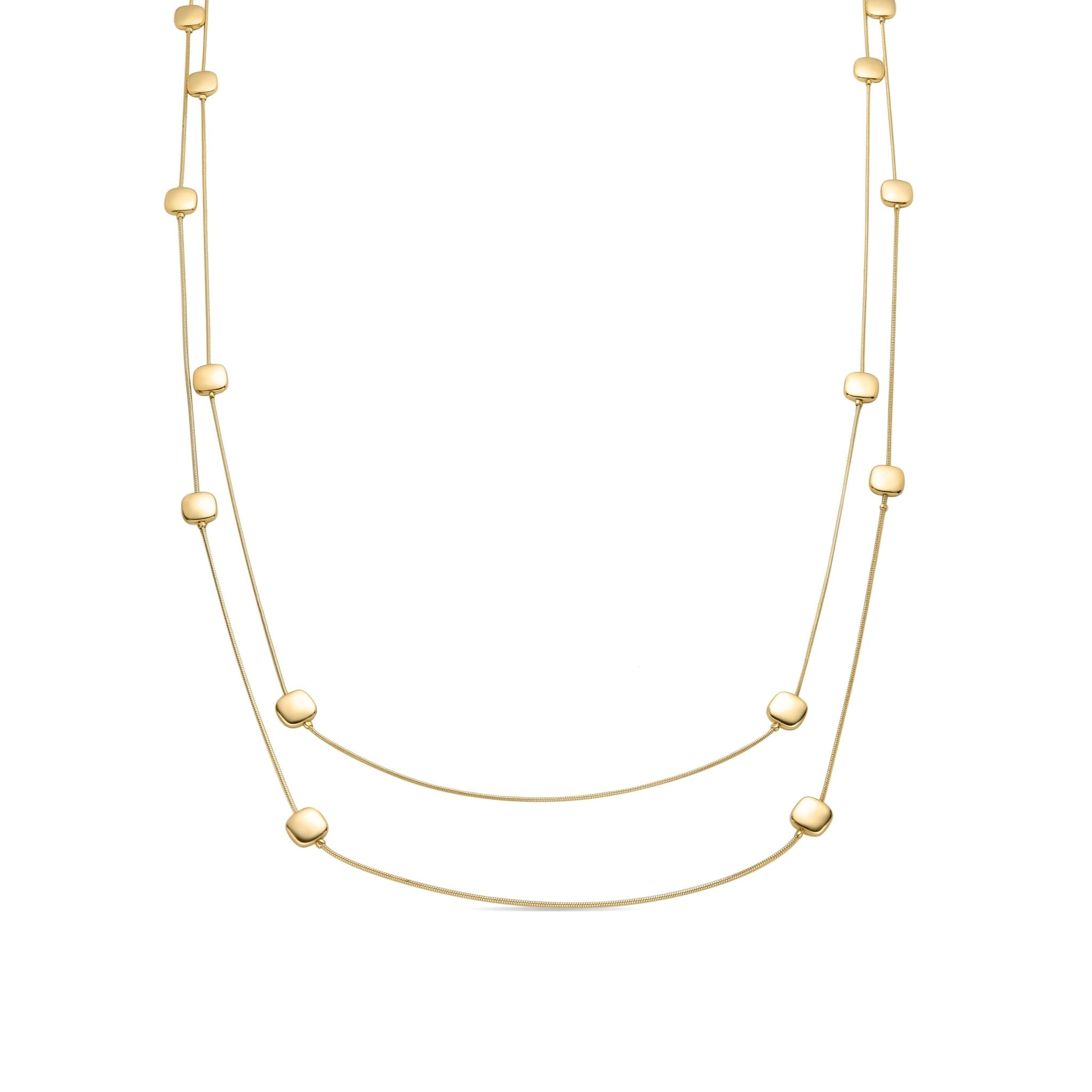 18k gold finish necklace