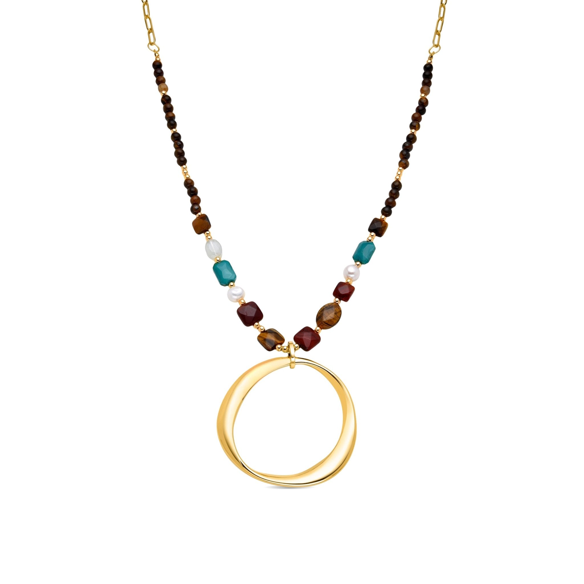 18k gold finish necklace