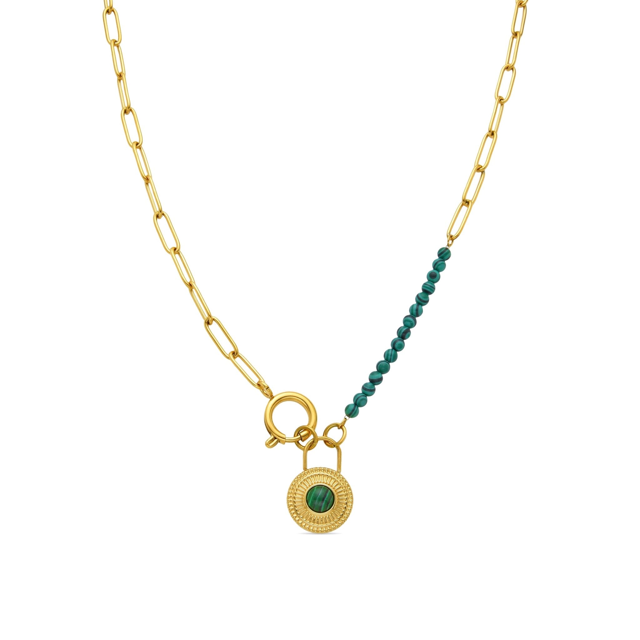 18k gold finish necklace