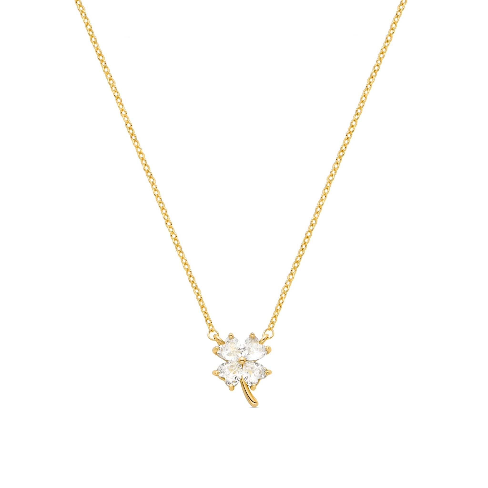 18K gold finish necklace