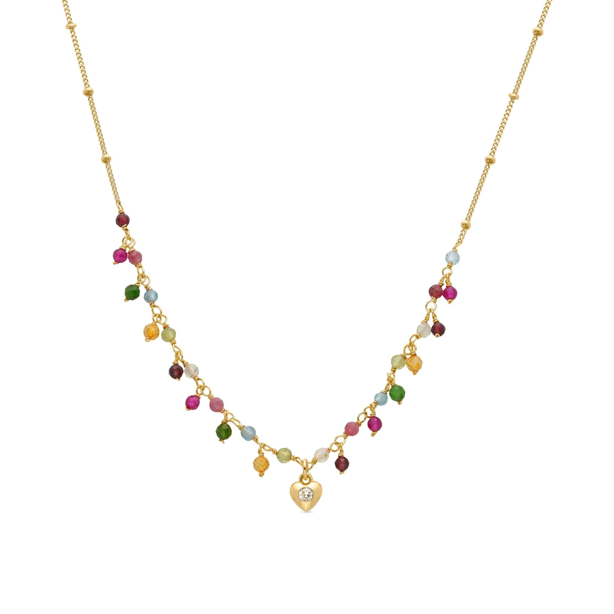 18k gold finish necklace