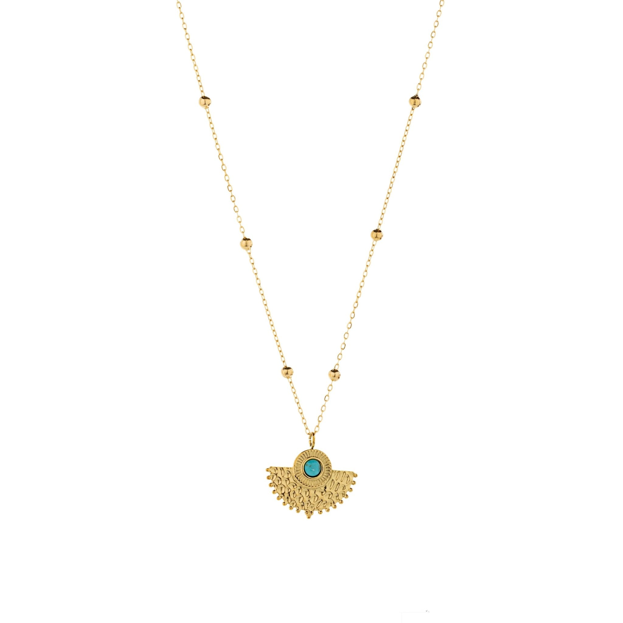 18k gold finish necklace