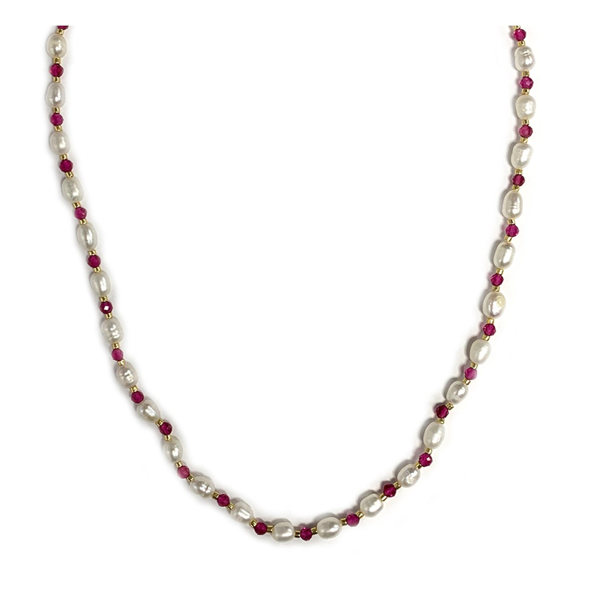 18k gold finish necklace