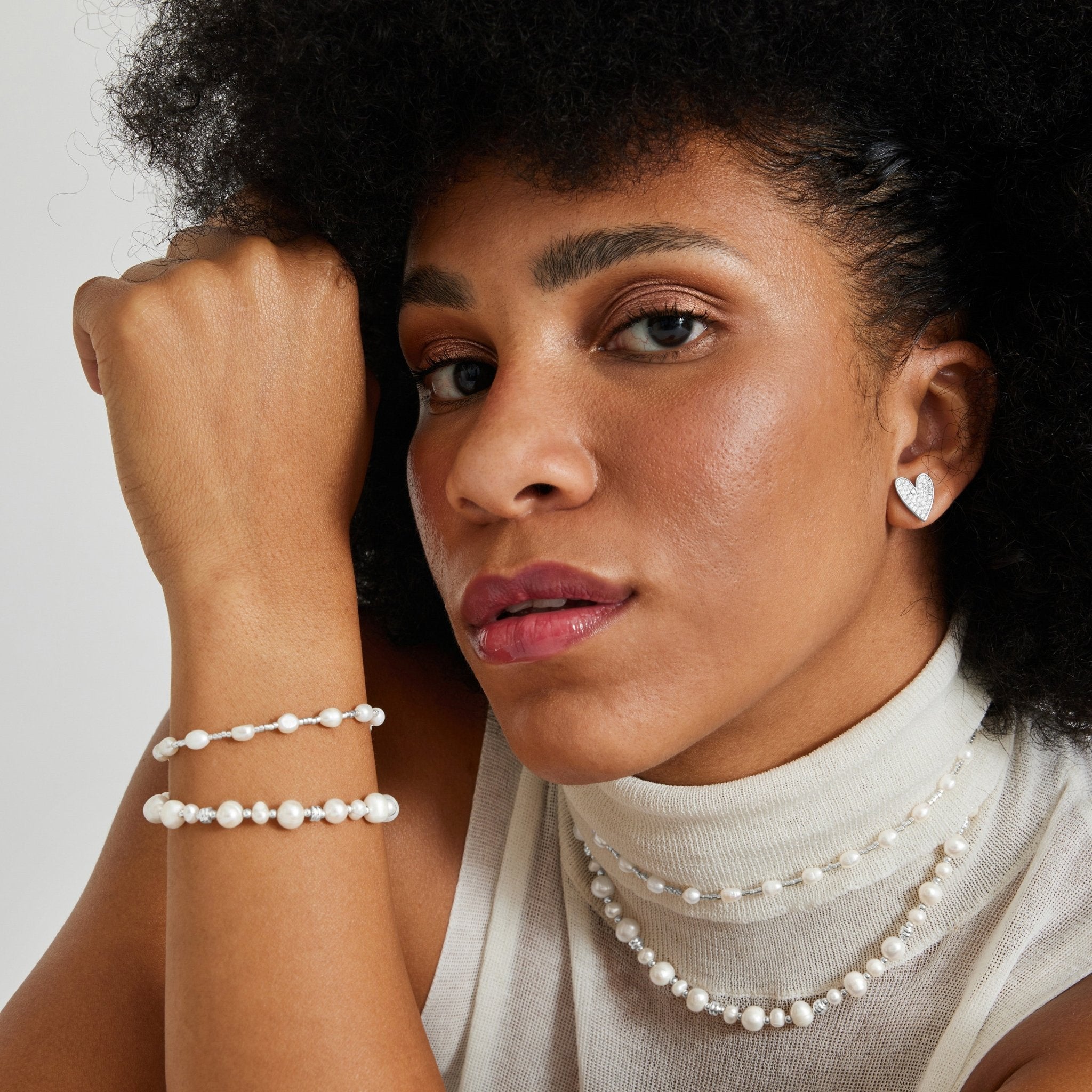 Collana finitura argento